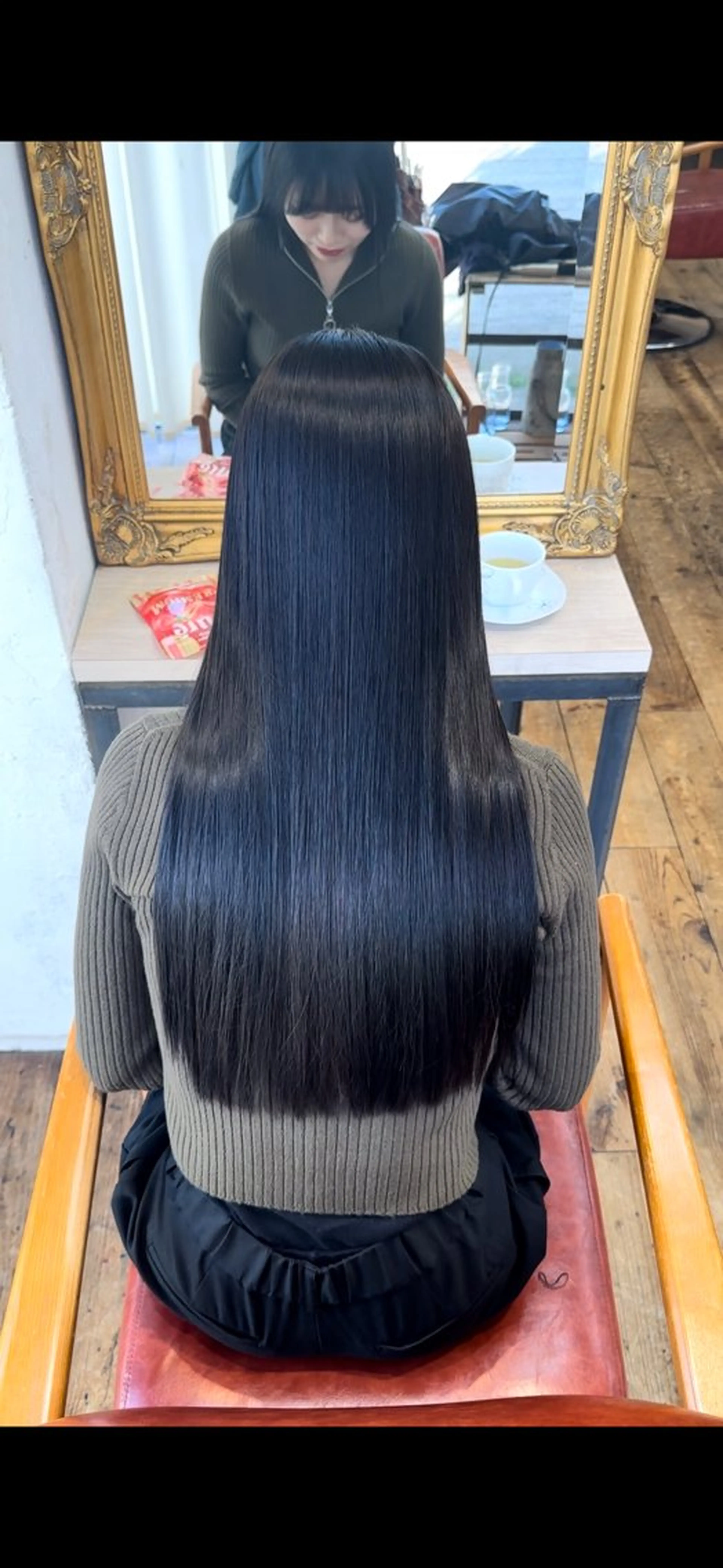 ロング 縮毛矯正 カット 縮毛矯正 トリートメント 🌈艶髪縮毛矯正🌈 岡野美典のヘアスタイル