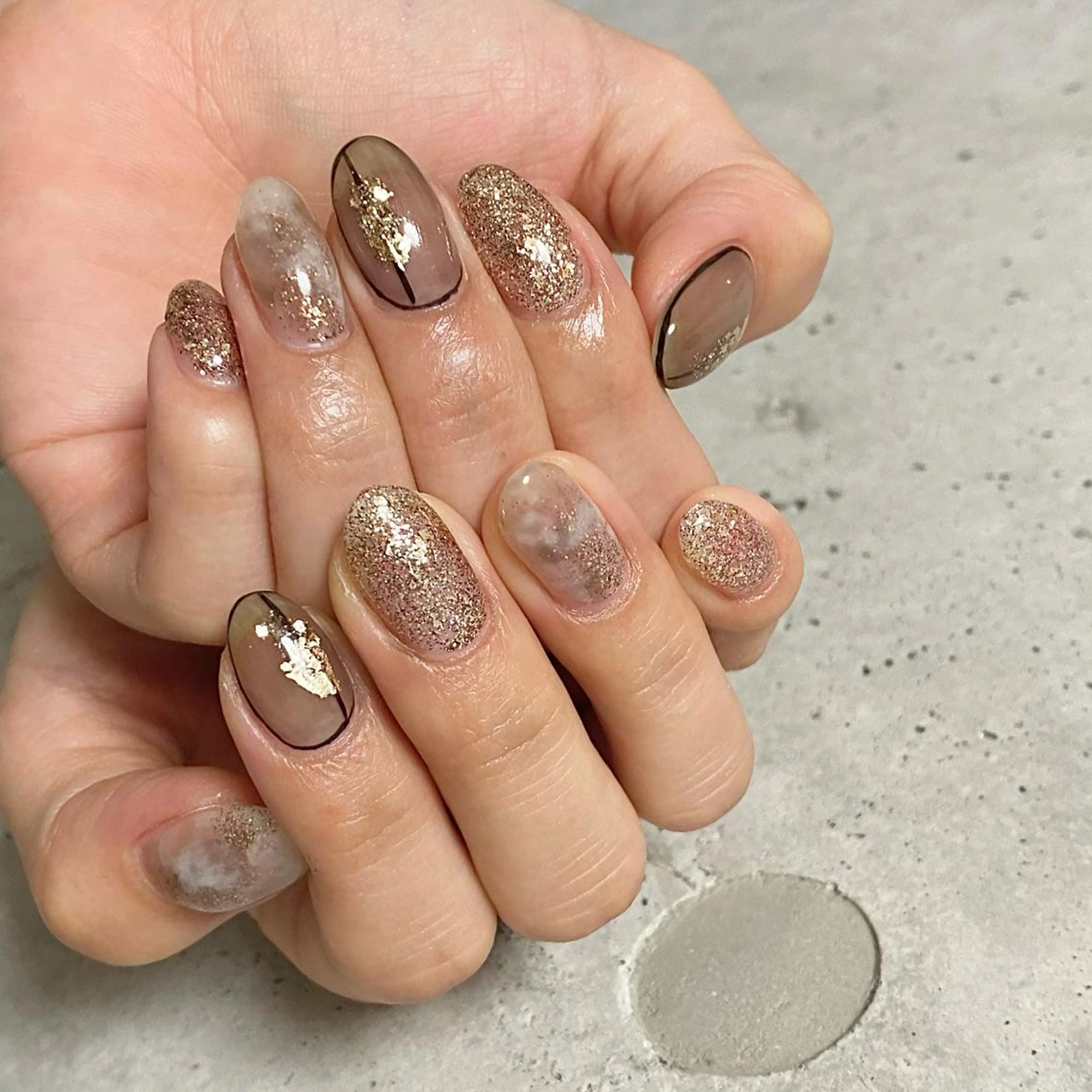 ネイル Ray. /綺麗目ニュアンスのネイルデザイン