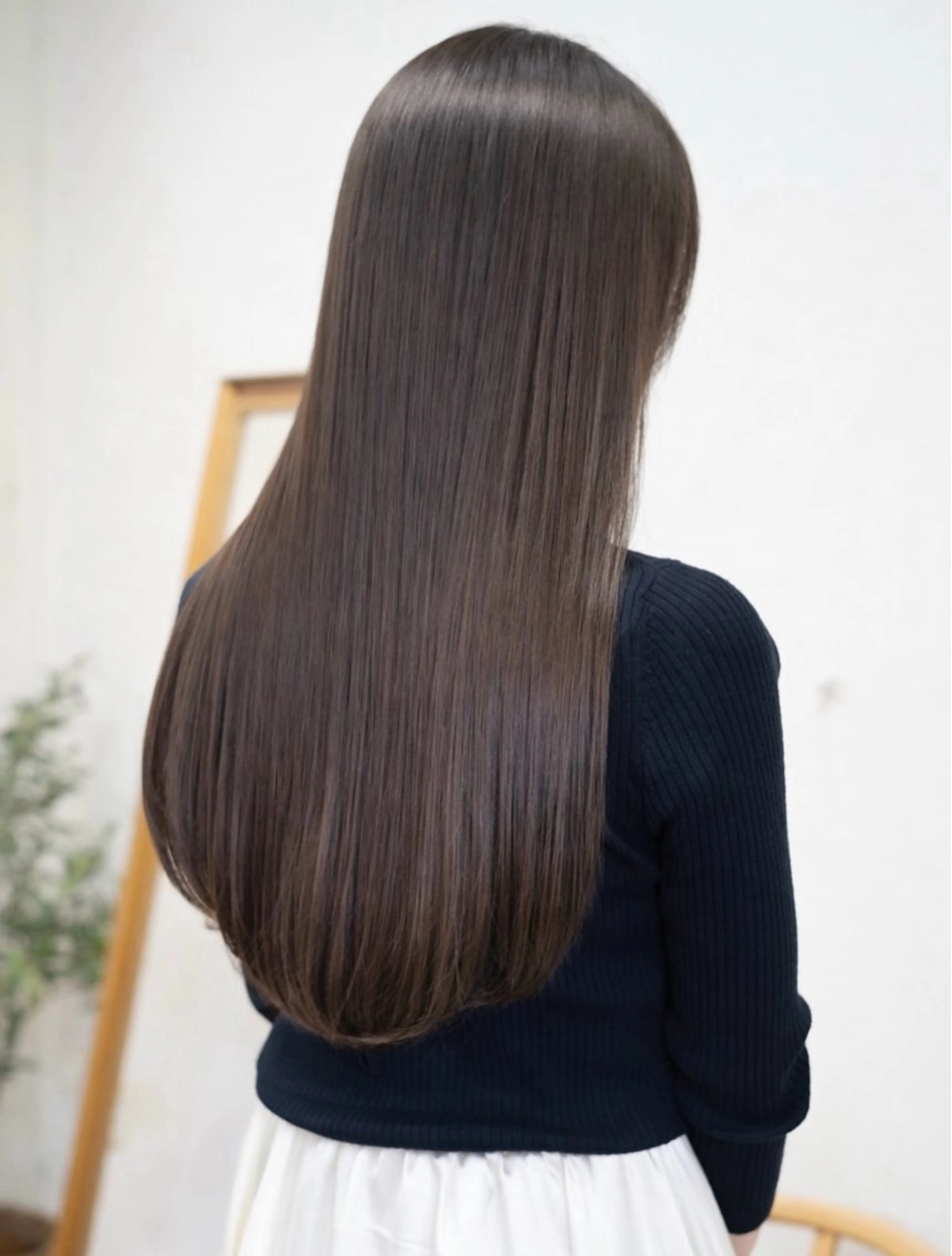 ロング カット ヘアカラー トリートメント ALLY 原宿のヘアスタイル