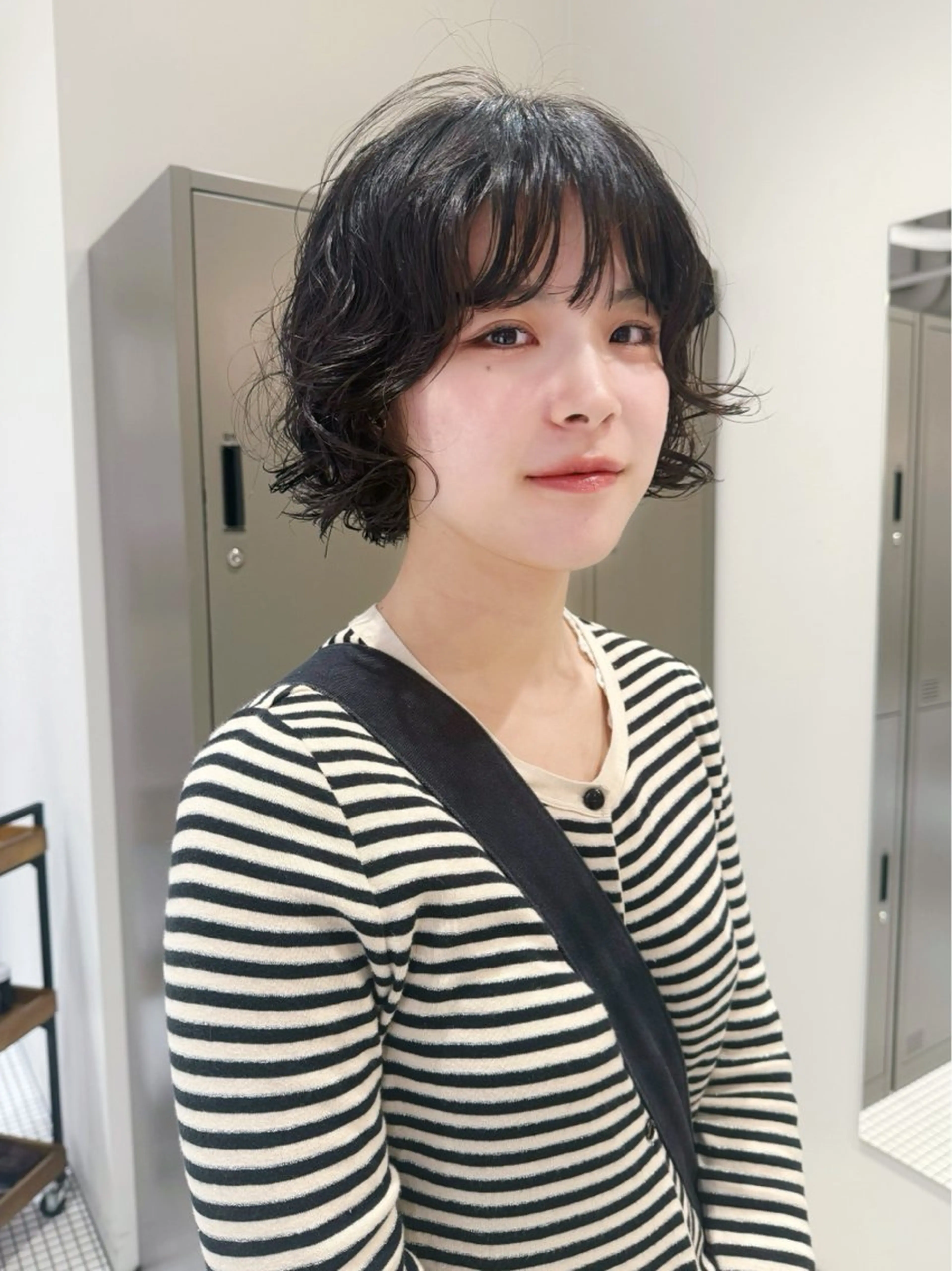 ショート パーマ ボブ レイヤーカット カット パーマ トリートメント hanami /名駅のヘアスタイル