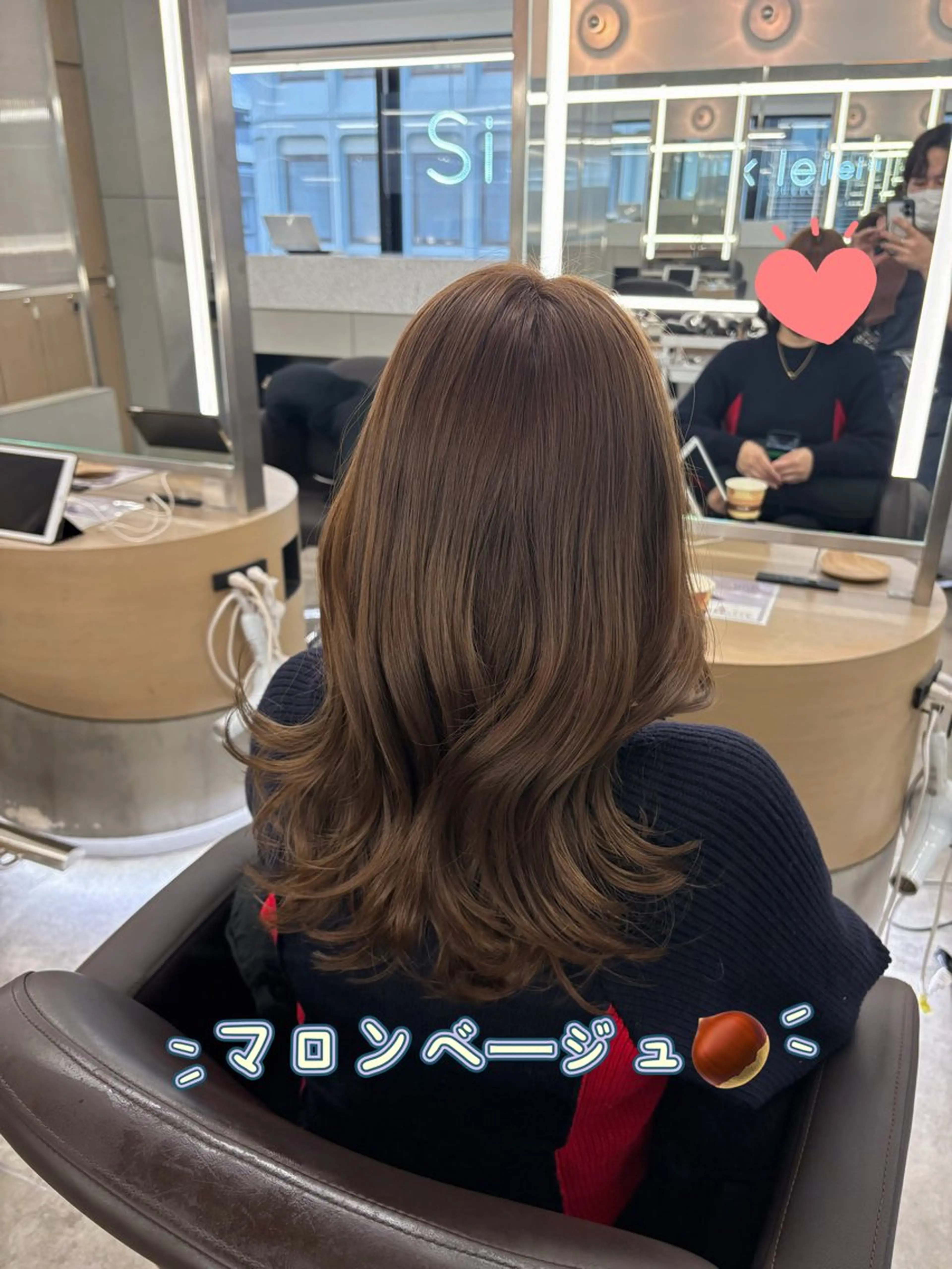 ミディアム カラー ベージュカラー ブリーチ ダブルカラー ブリーチなしカラー 銀座/美髪縮毛矯正 /髪質改善/山本翔華のヘアスタイル