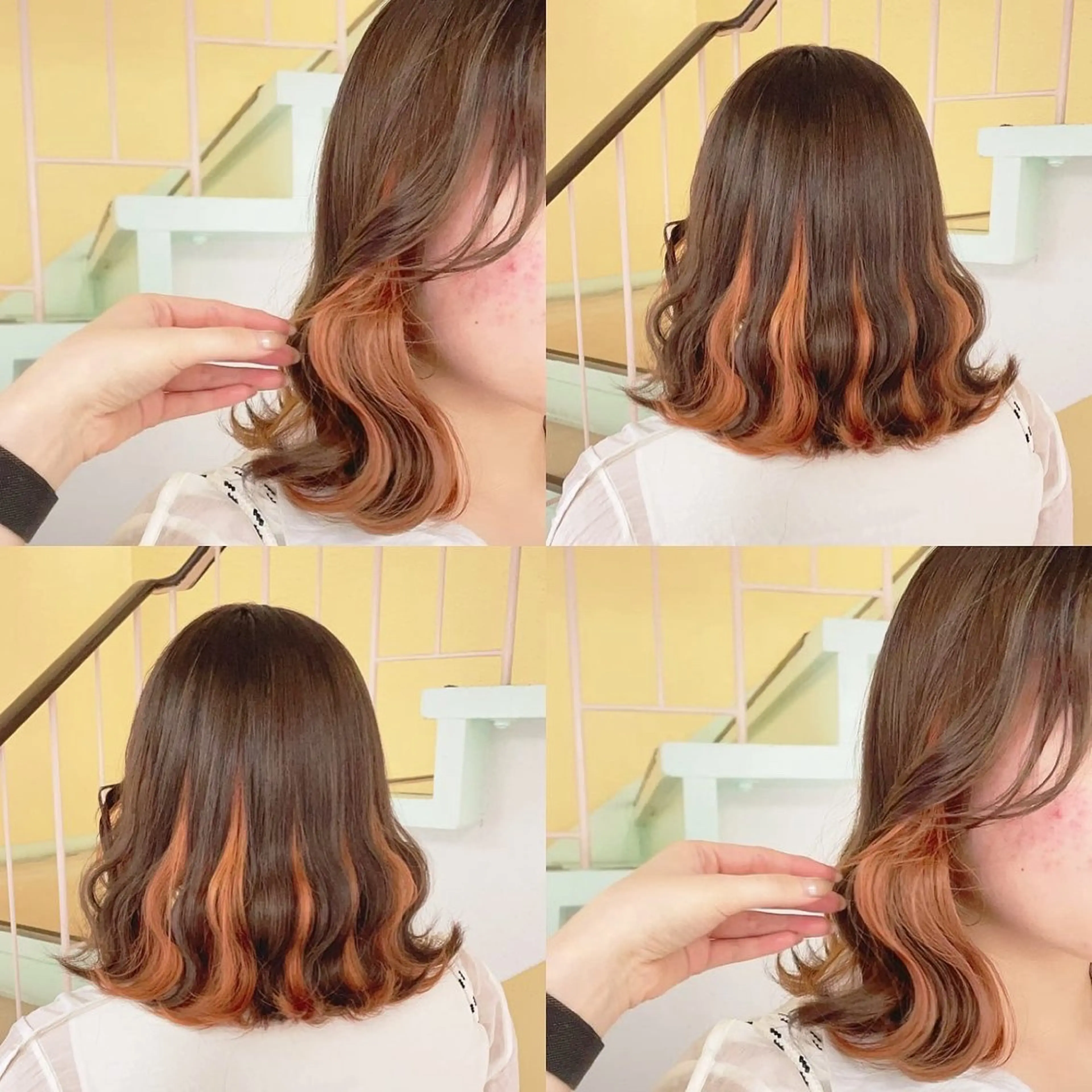 カラー ヘアカラー トリートメント 渋谷:インナーカラー ／🍒エリカ🍒のヘアスタイル