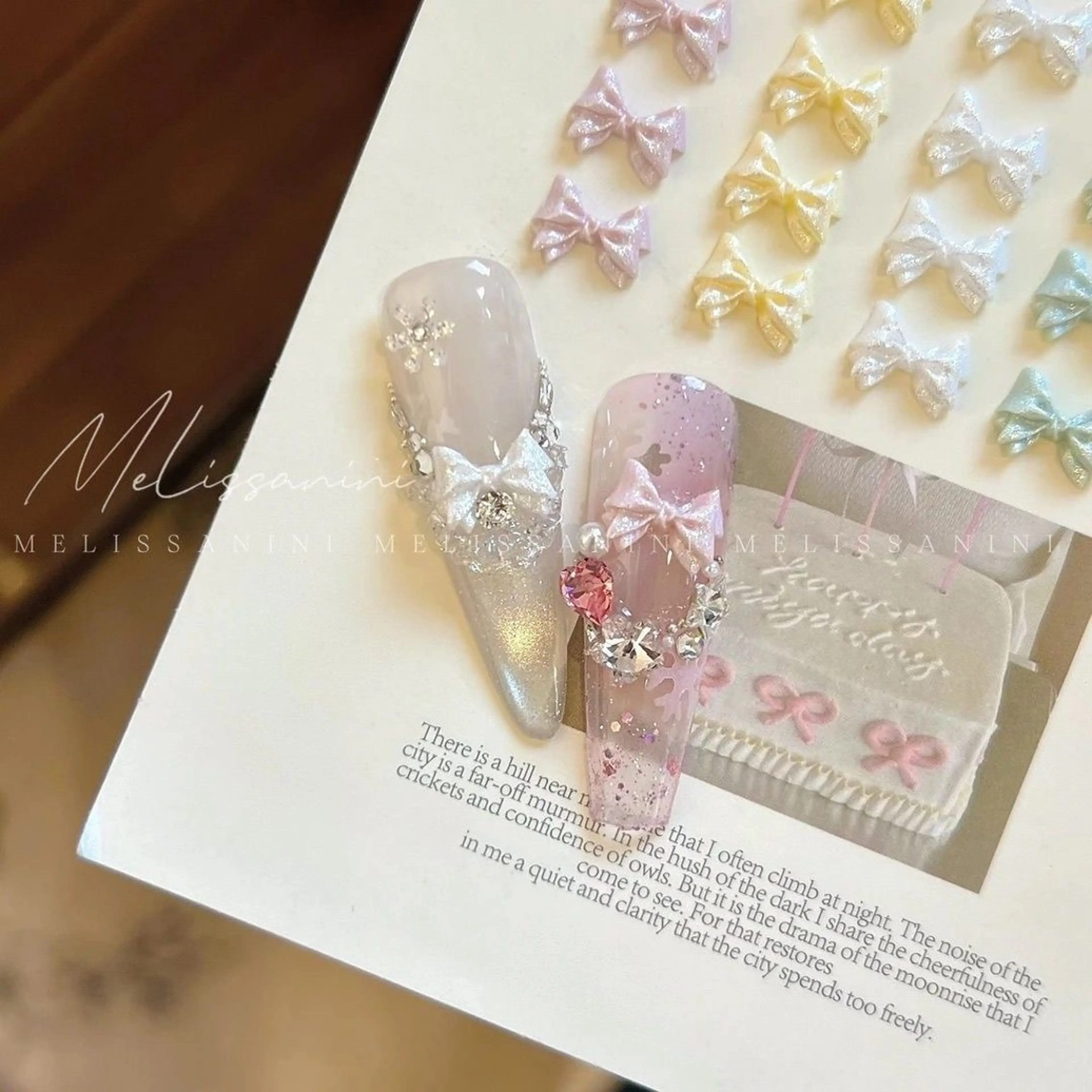 ネイル フレンチネイル ガーリー ガラスフレンチ 韓国ネイル ロングネイル ハンドネイル Venus nail チップ長さだし専門店のネイルデザイン