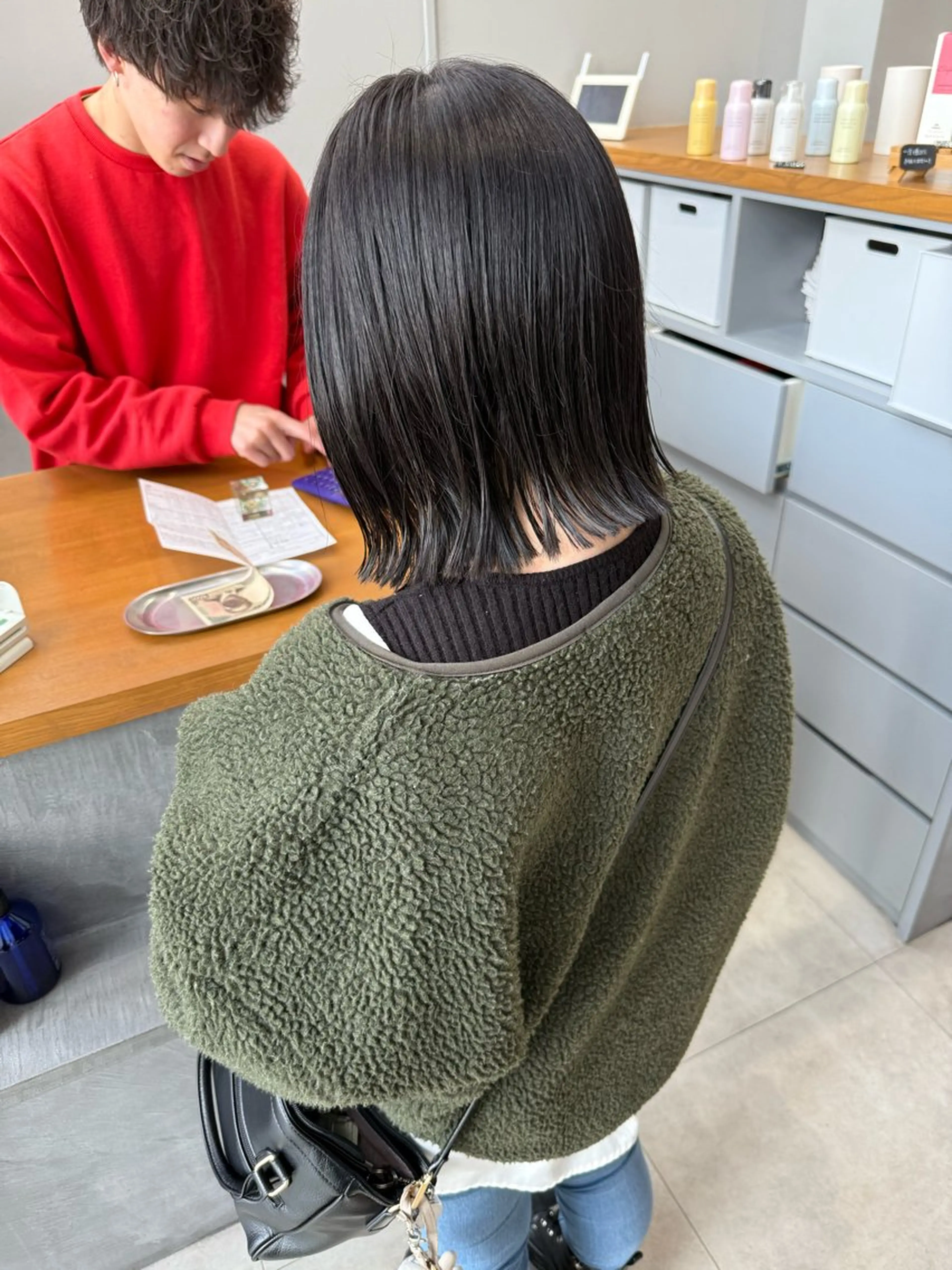 ミディアム カラー カット ヘアカラー トリートメント 石原圭悟 /ショート/艶カラーのヘアスタイル