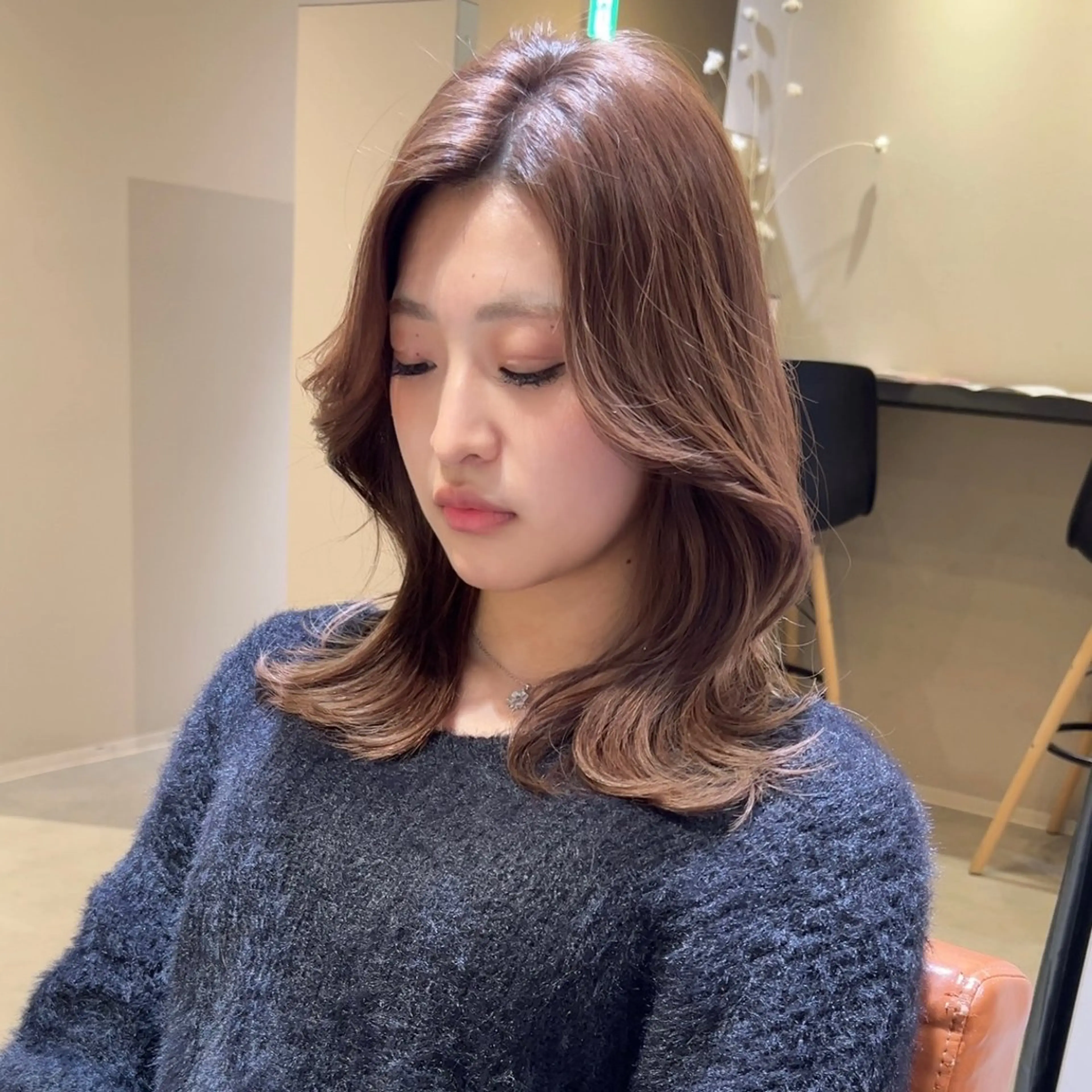 ミディアム 石山 洸平のヘアスタイル