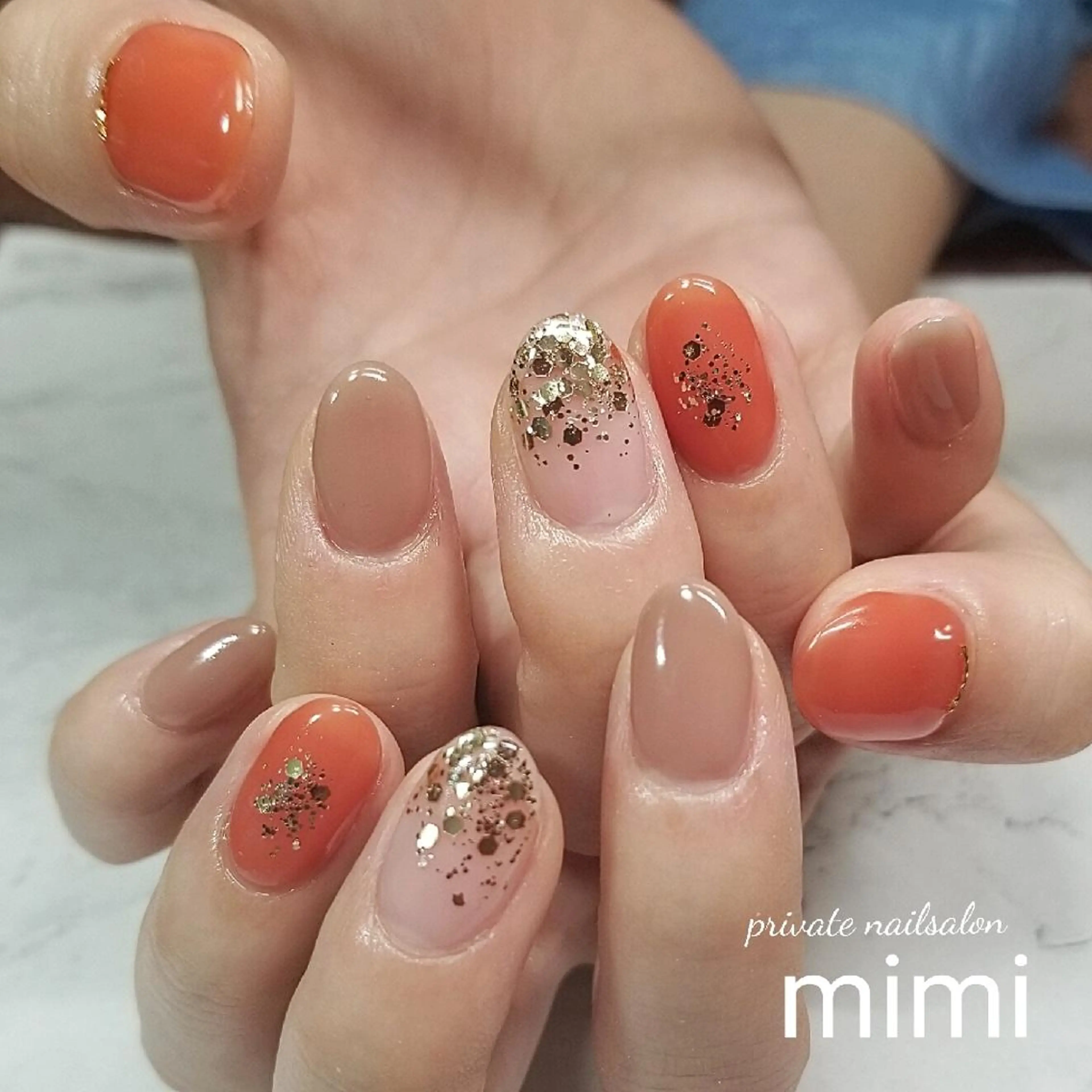 ネイル シンプルネイル 博多ネイル ｍｉｍｉのネイルデザイン