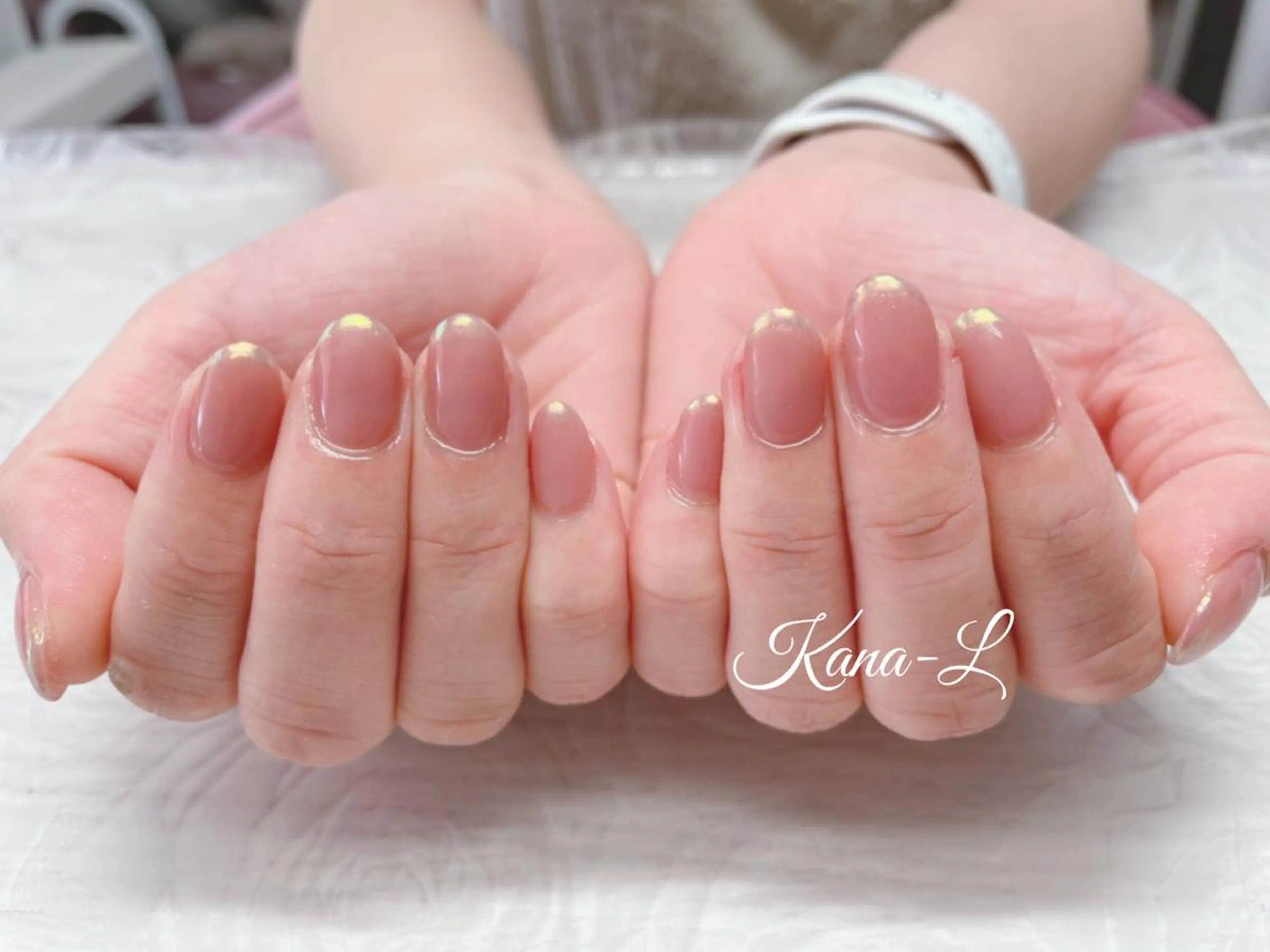 カラー ネイル オーロラネイル フレンチネイル 芦辺 香奈のネイルデザイン