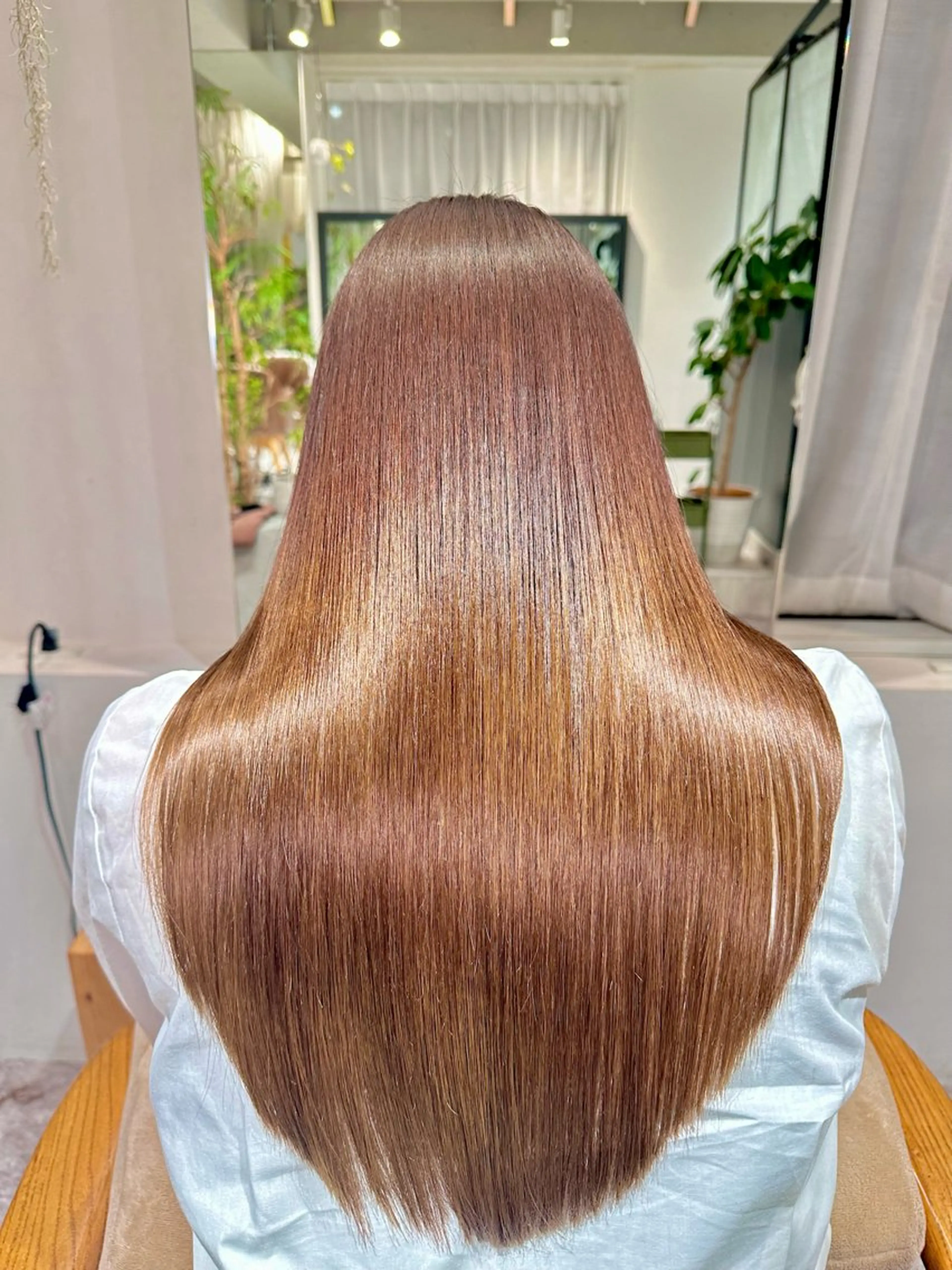 セミロング 縮毛矯正 トリートメント 髪質改善🥇津田 【自由が丘】【美髪】のヘアスタイル