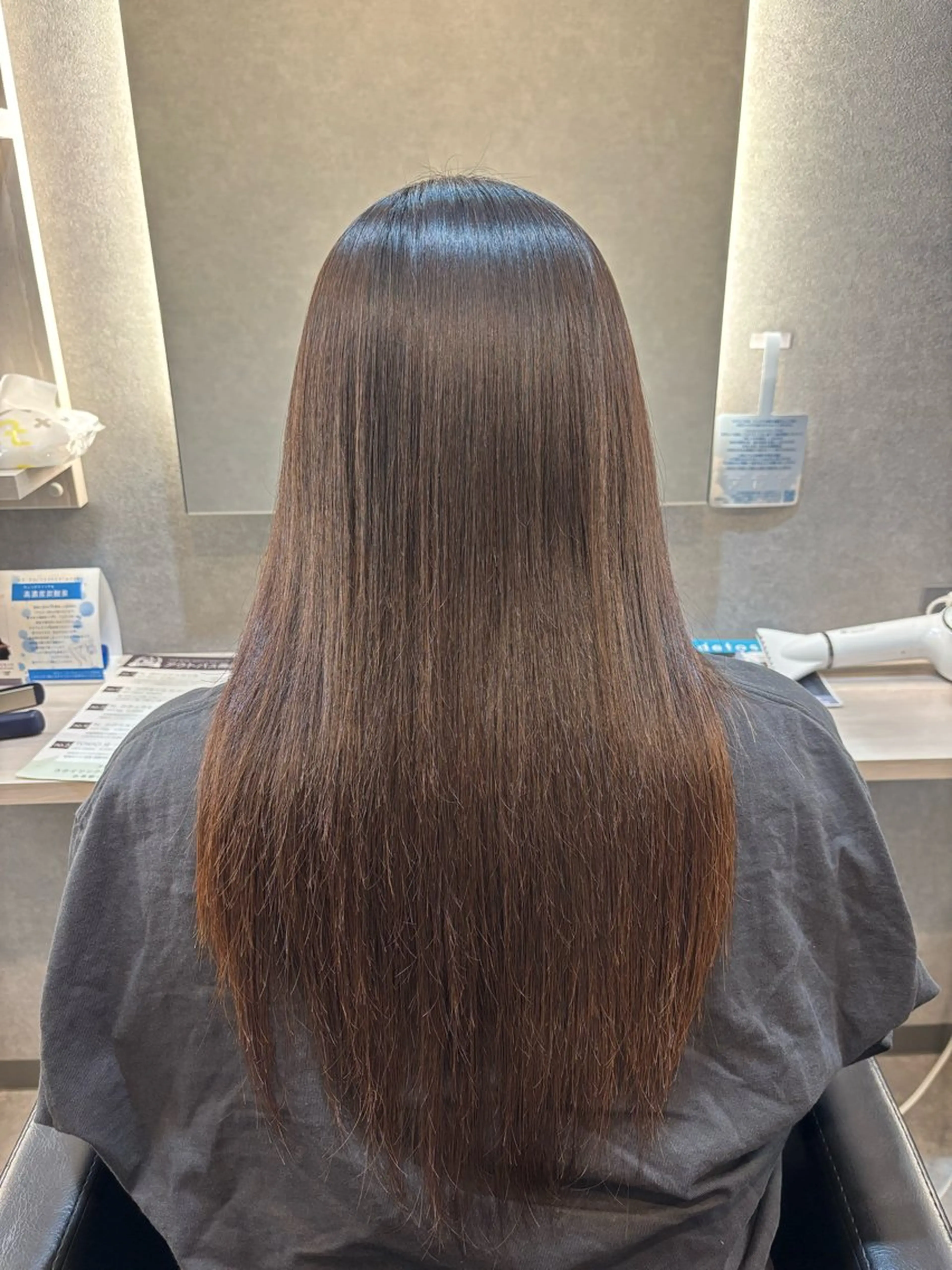 ロング パーマ 縮毛矯正 縮毛矯正 高橋 奈穂子のヘアスタイル