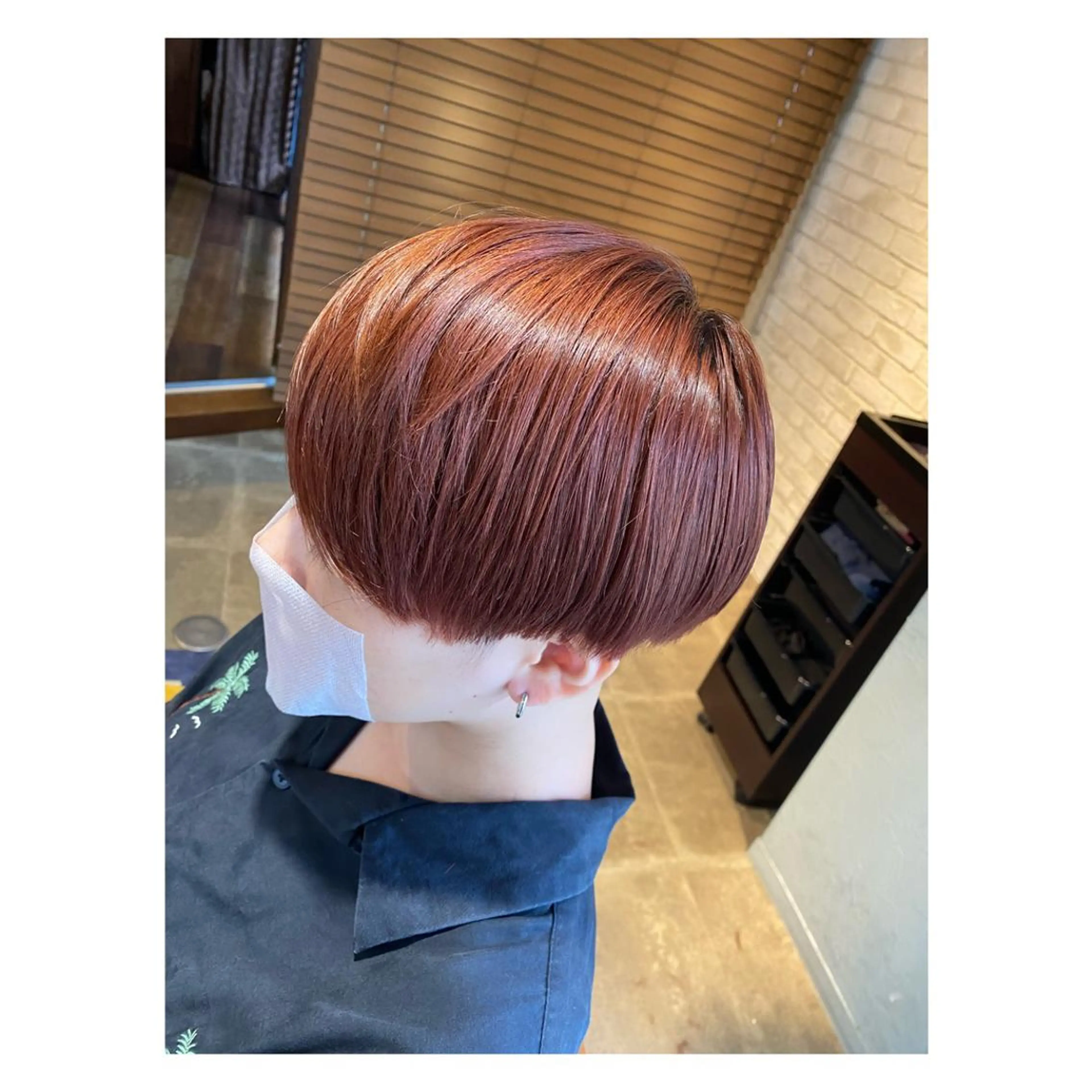 カラー オレンジ オレンジピンク ピンクカラー カット 縮毛矯正 トリートメント 🐻結んで可愛い hair EMI🐻のヘアスタイル