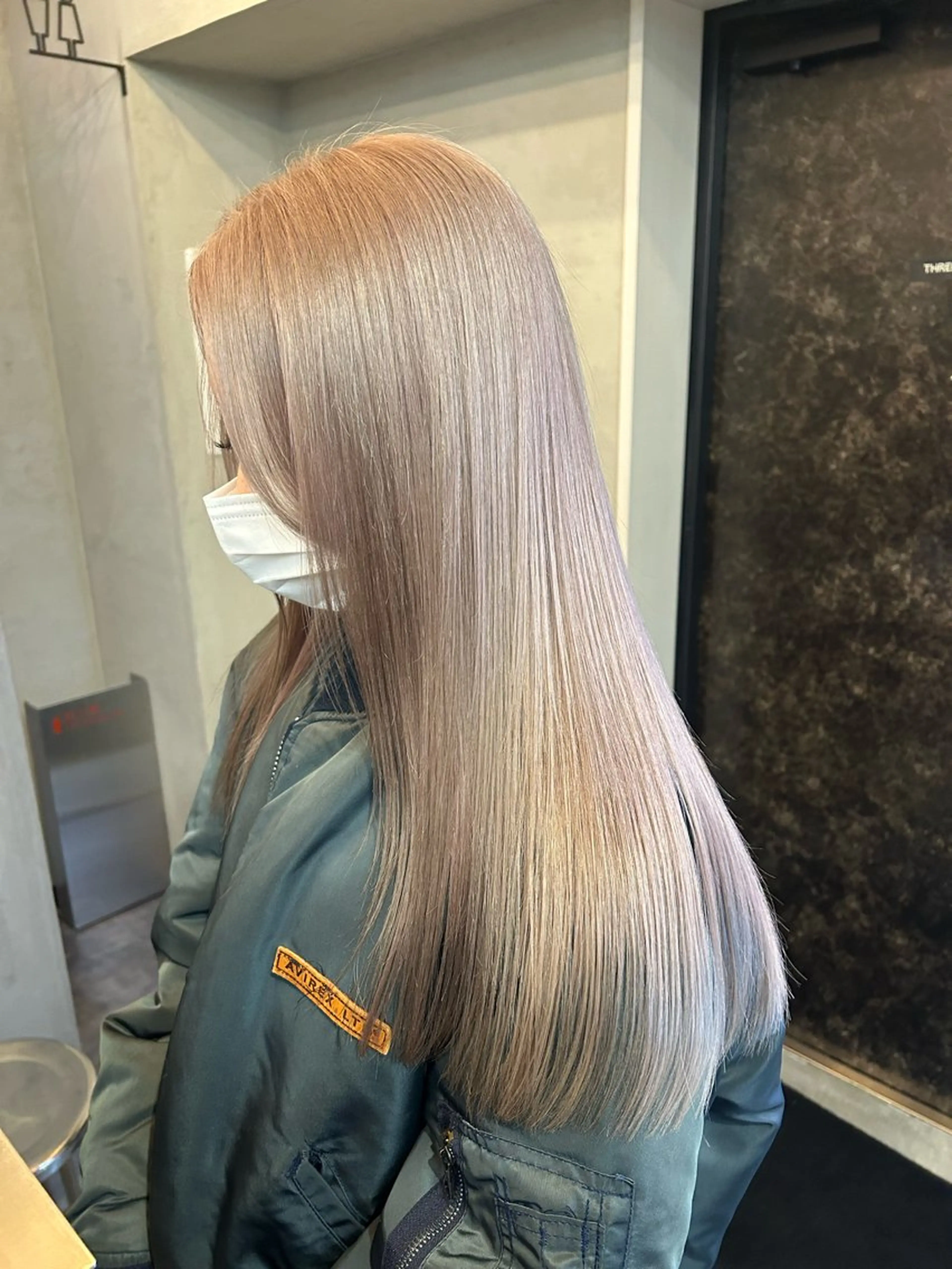 ロング カラー カット ヘアカラー トリートメント Haru/THREE …by velvetのヘアスタイル