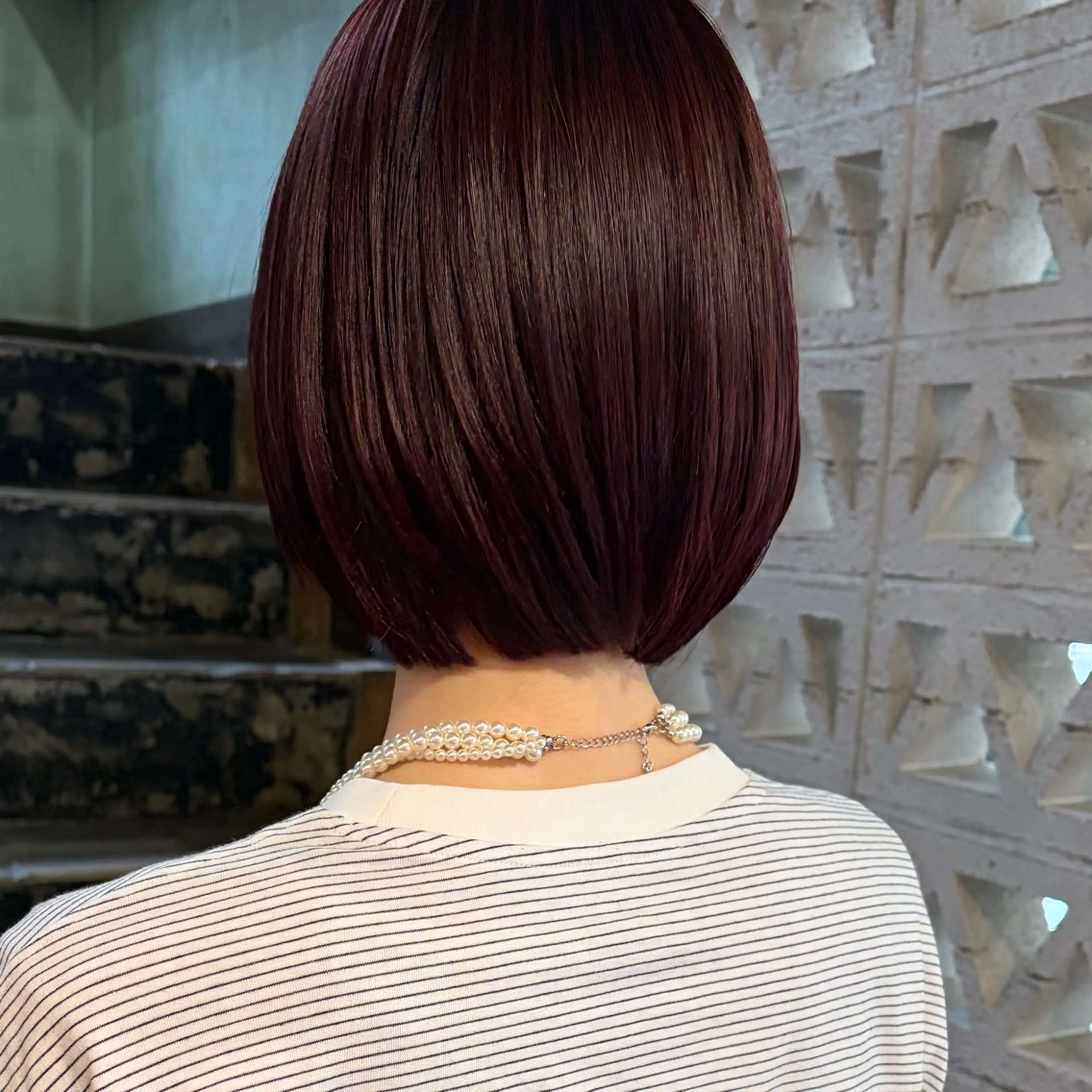 ショート カラー カット ヘアカラー トリートメント 石坂 日果梨のヘアスタイル
