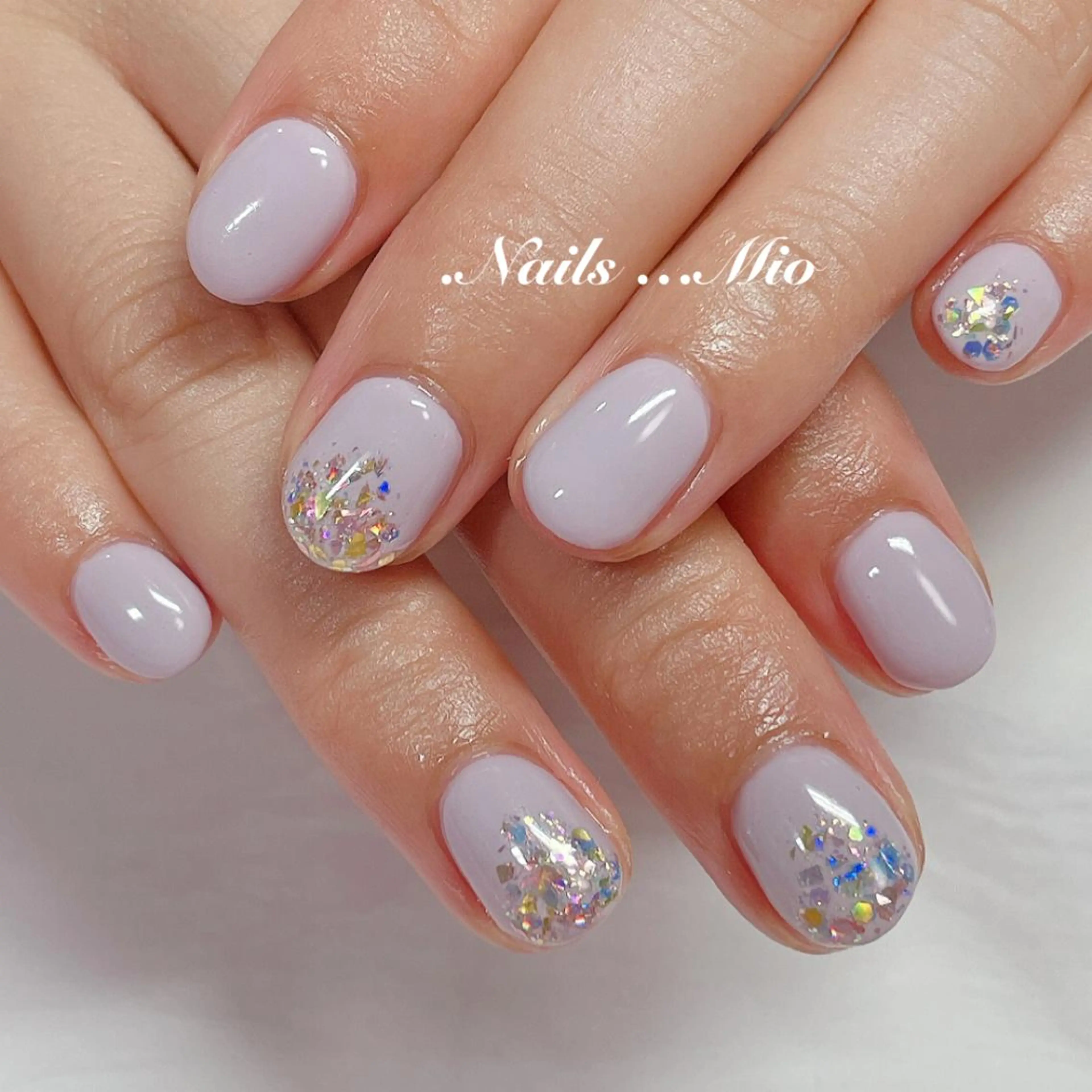 ネイル ラメ(グリッター) ワンカラーネイル .Nails Mio 赤羽西ネイルサロンのネイルデザイン