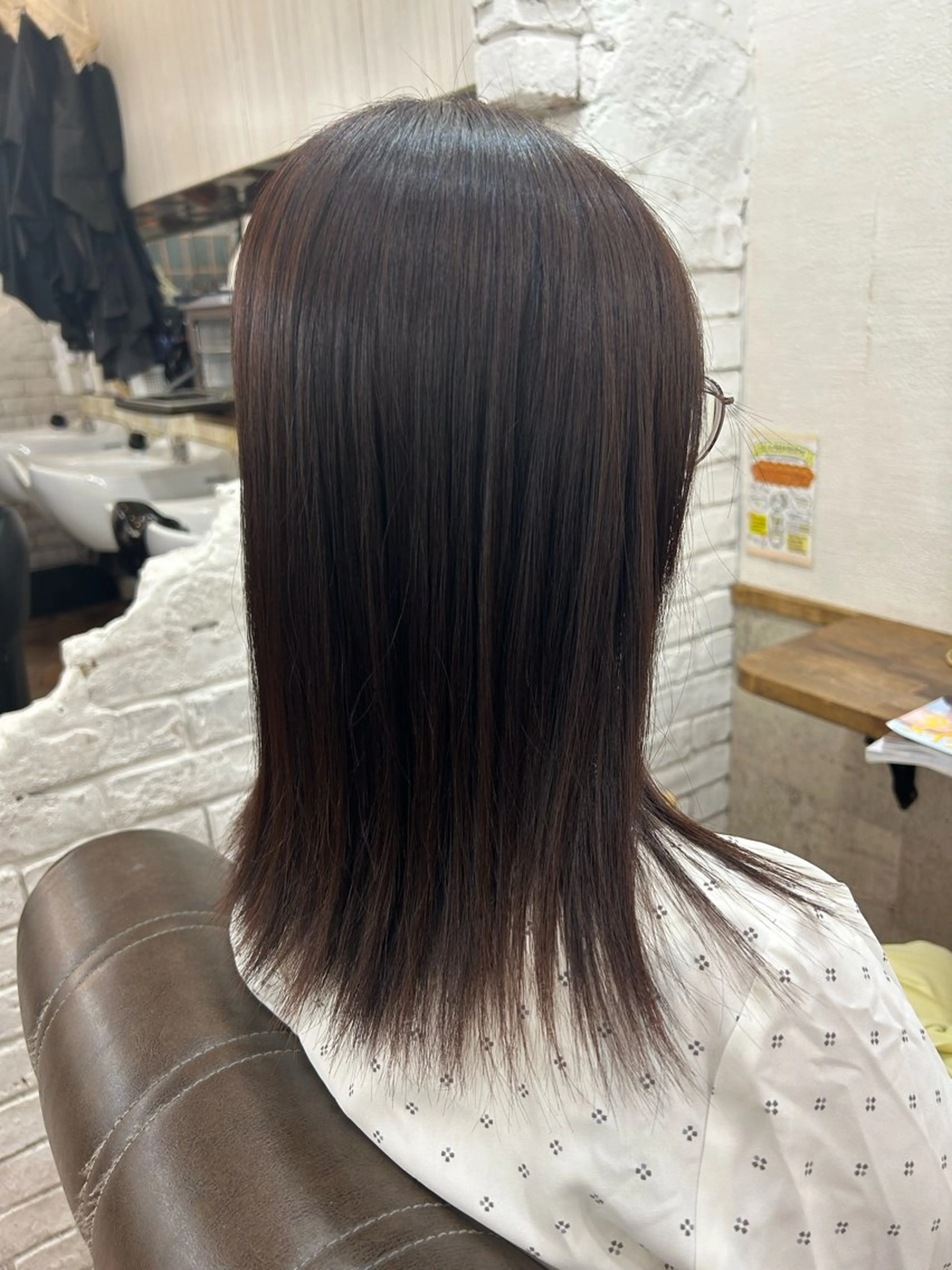 ミディアム カラー ブラウンカラー ピンクカラー ピンクブラウン 🐰関根 さら🍒のヘアスタイル