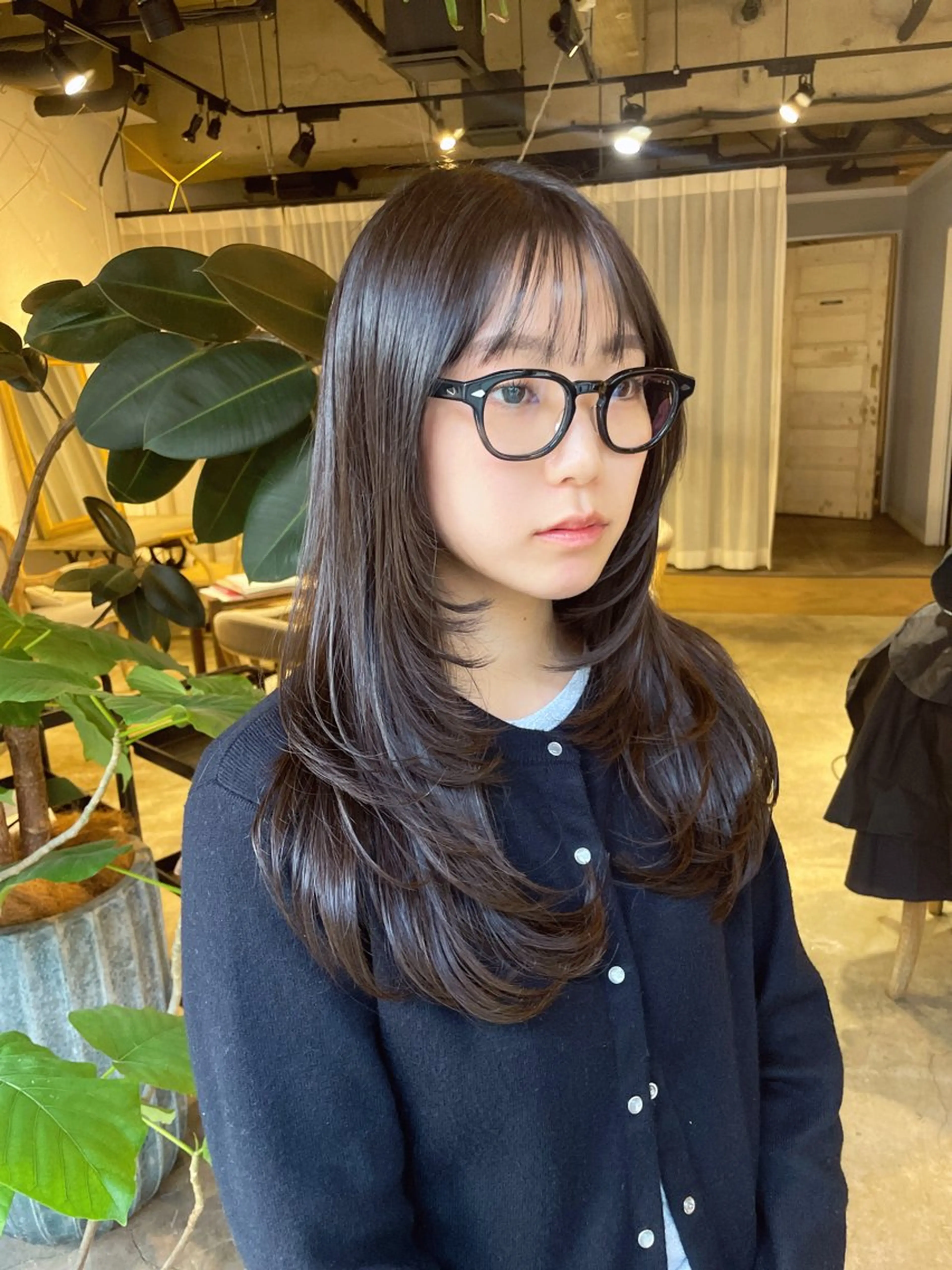 ロング 遠藤 眞実のヘアスタイル