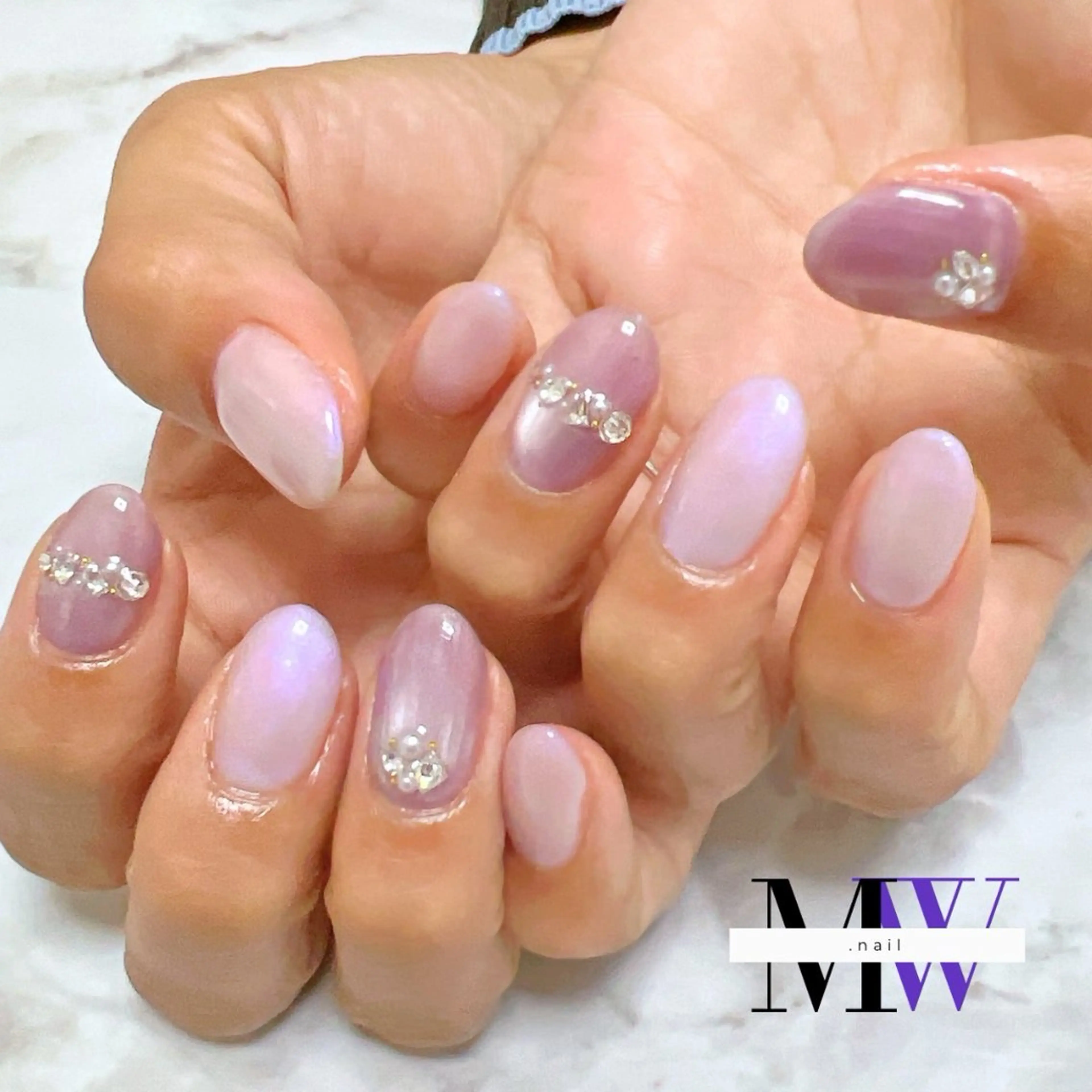 ネイル マグネットネイル ハンドネイル MW .nailのネイルデザイン