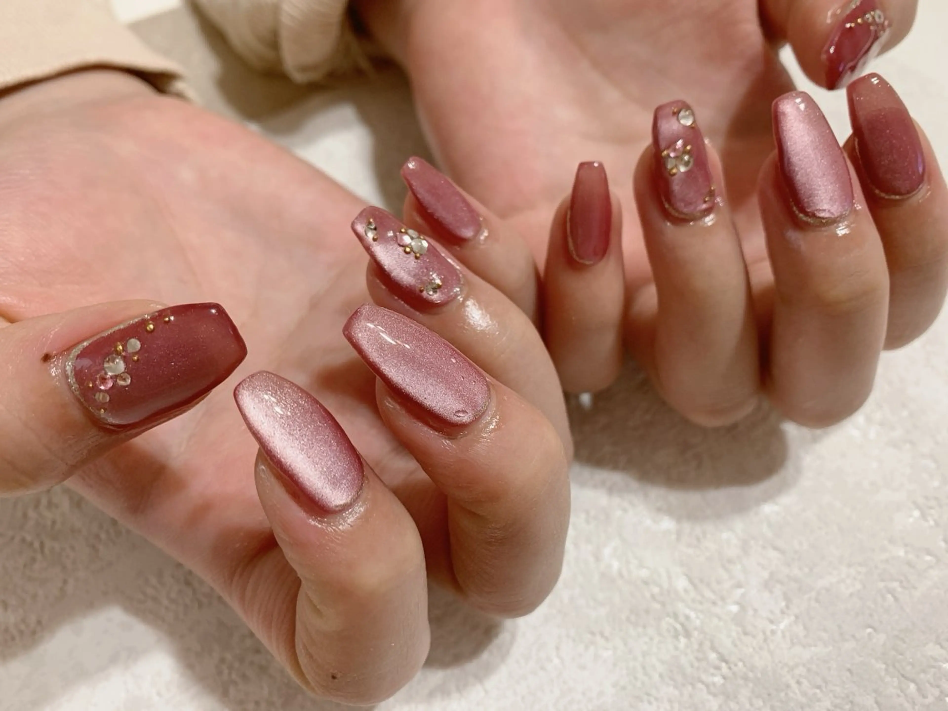 ネイル ジェルネイル マグネットネイル メンズネイル パラジェル 夏ネイル kikinail 溝の口のネイルデザイン