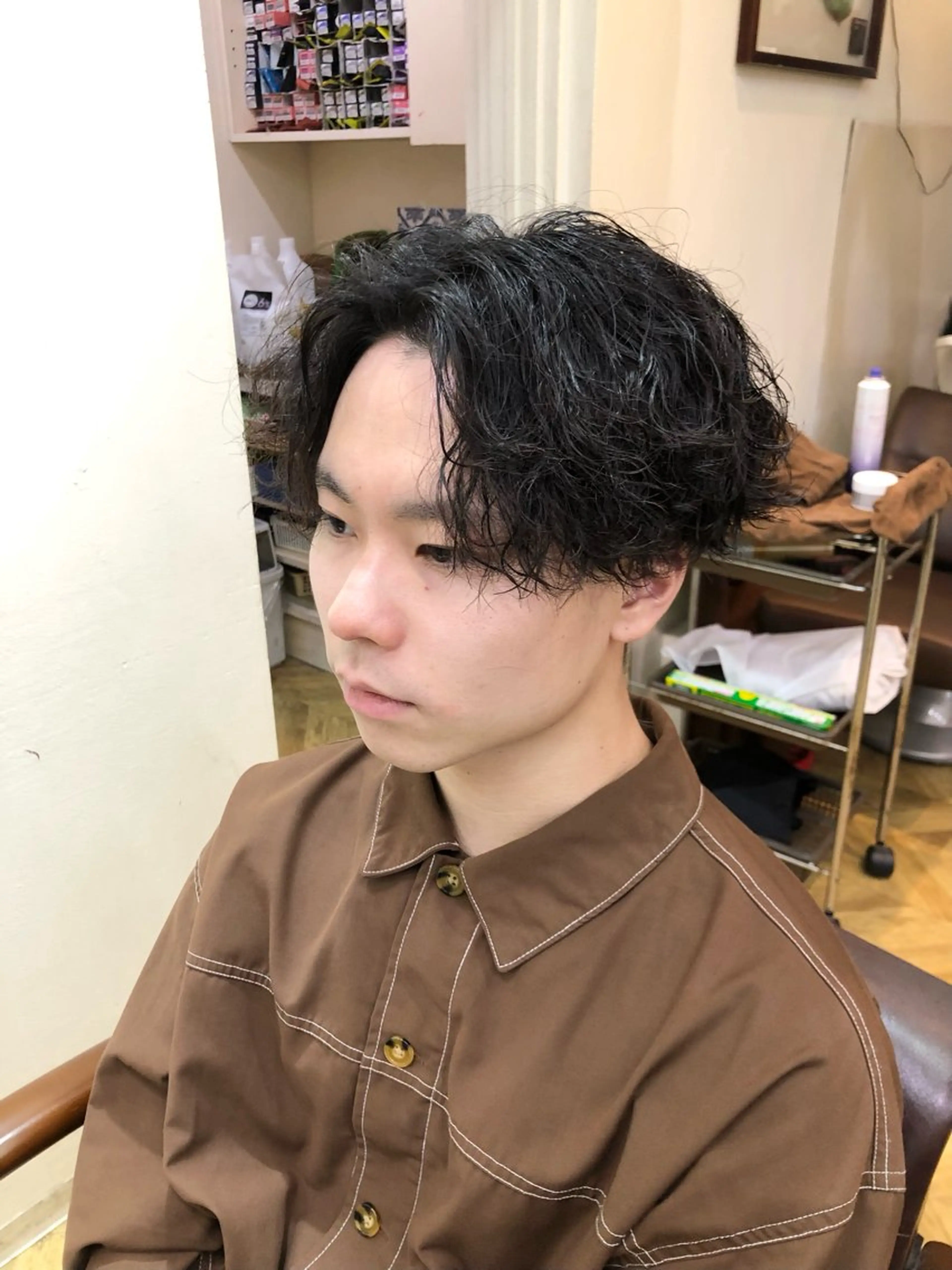 パーマ メンズ メンズカット・パーマ /野本翔馬のヘアスタイル