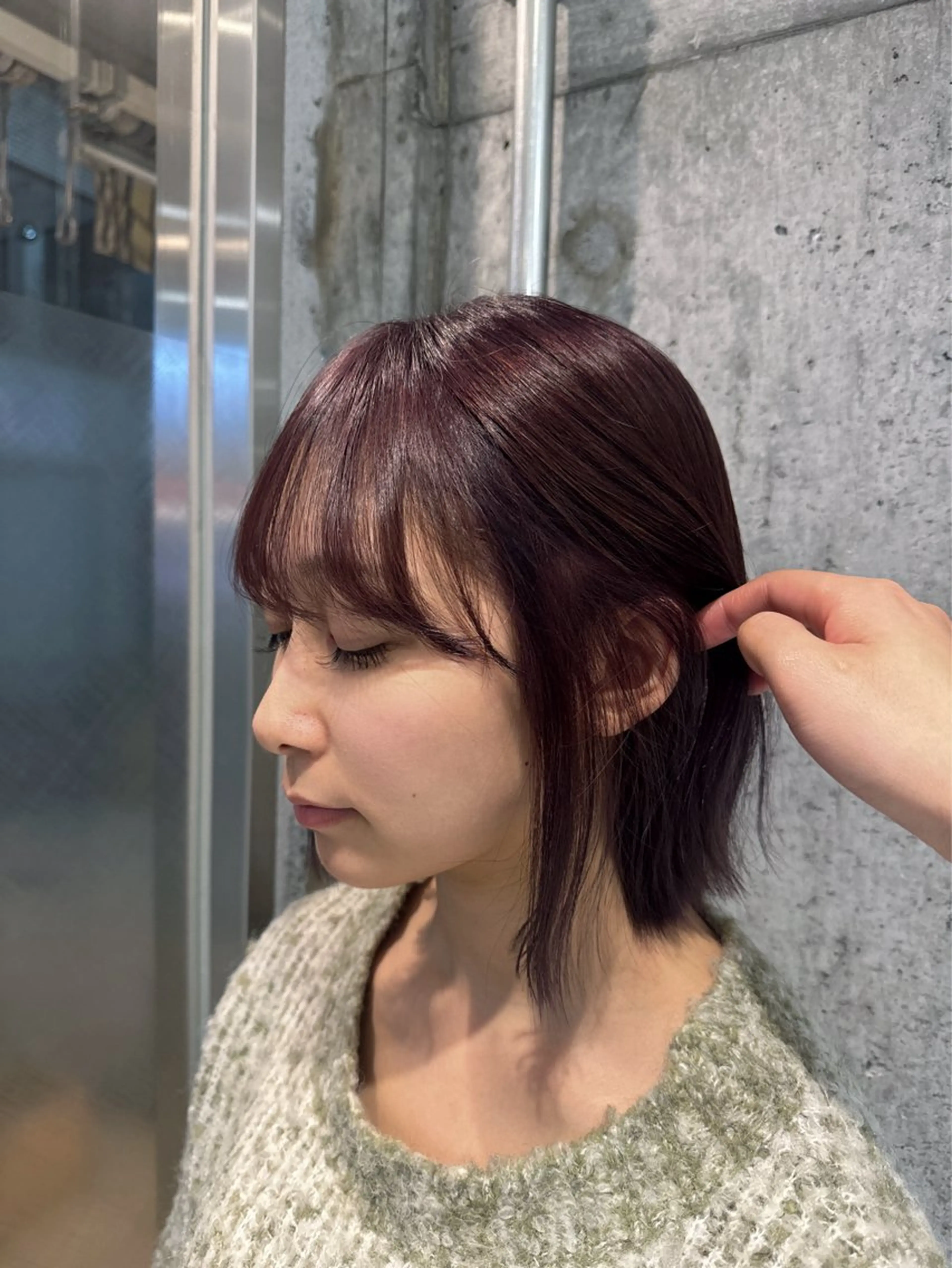 ミディアム カラー ヘアカラー トリートメント ヘアセット 吉祥寺/koume/ カラー/レイヤーのヘアスタイル