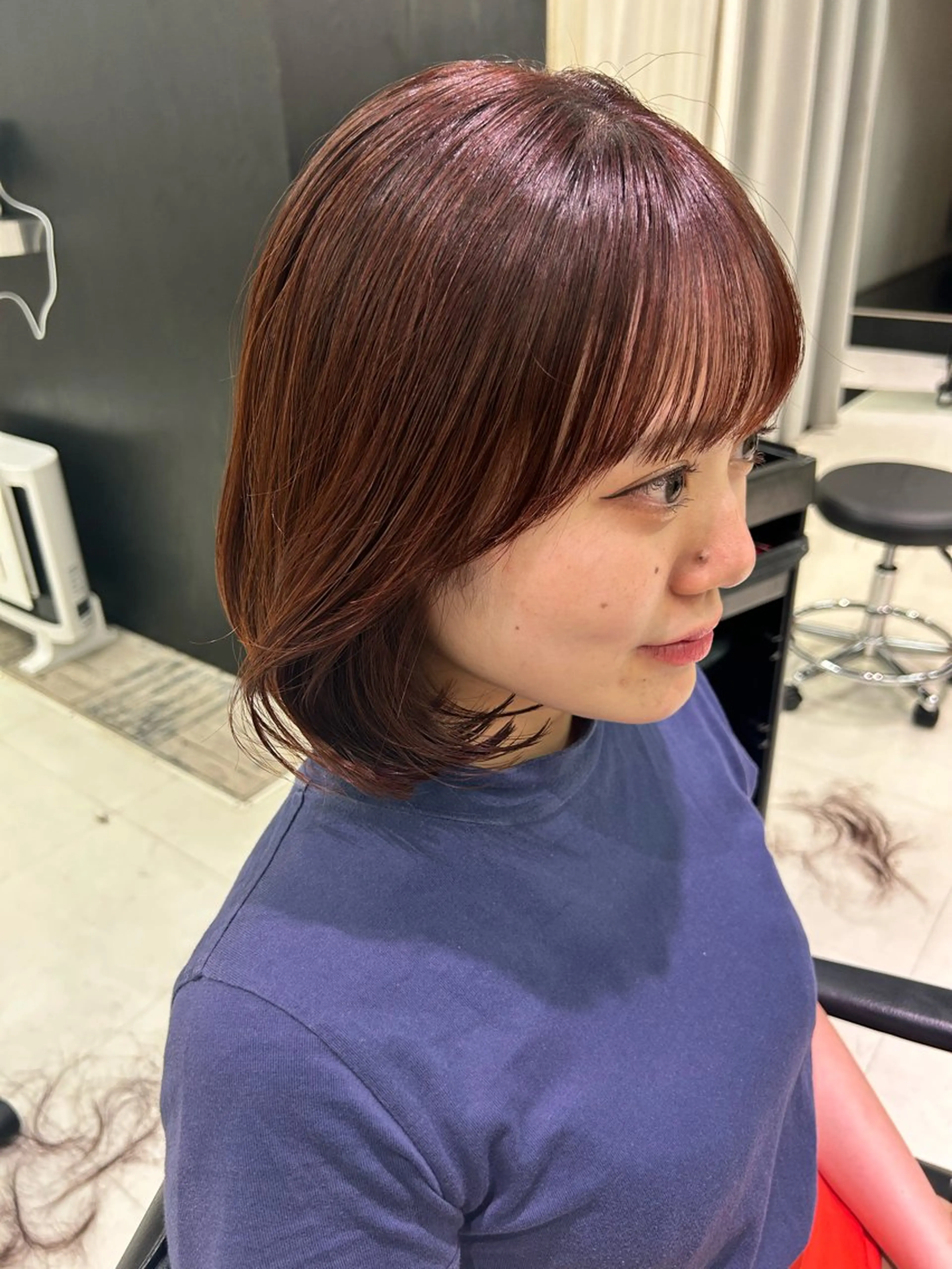 ショート カラー カット ヘアカラー トリートメント 💖ブリーチなし透明 感💖ASAHIのヘアスタイル