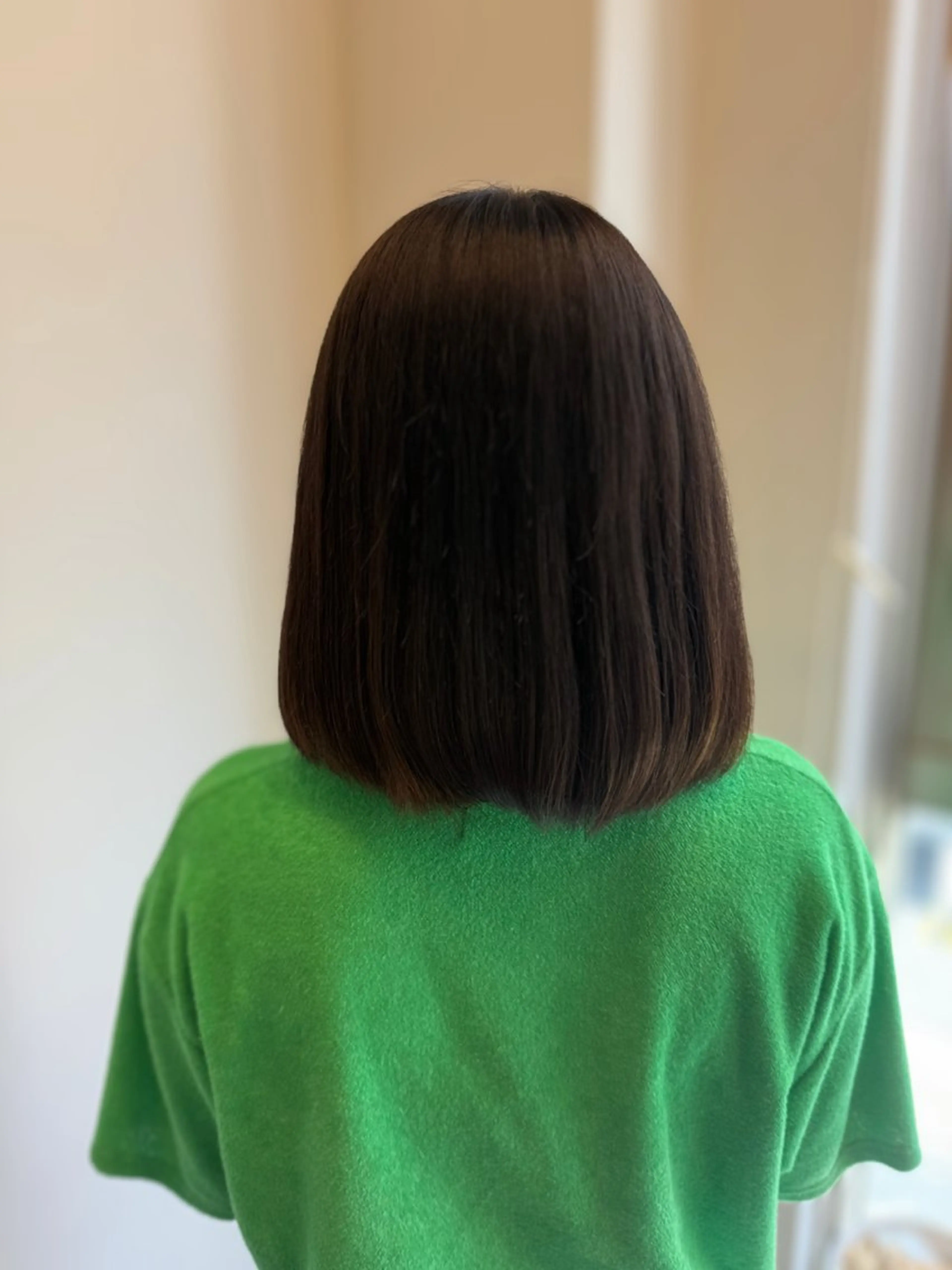 ミディアム カラー ブラウンカラー ヘアカラー 高石 乃愛のヘアスタイル