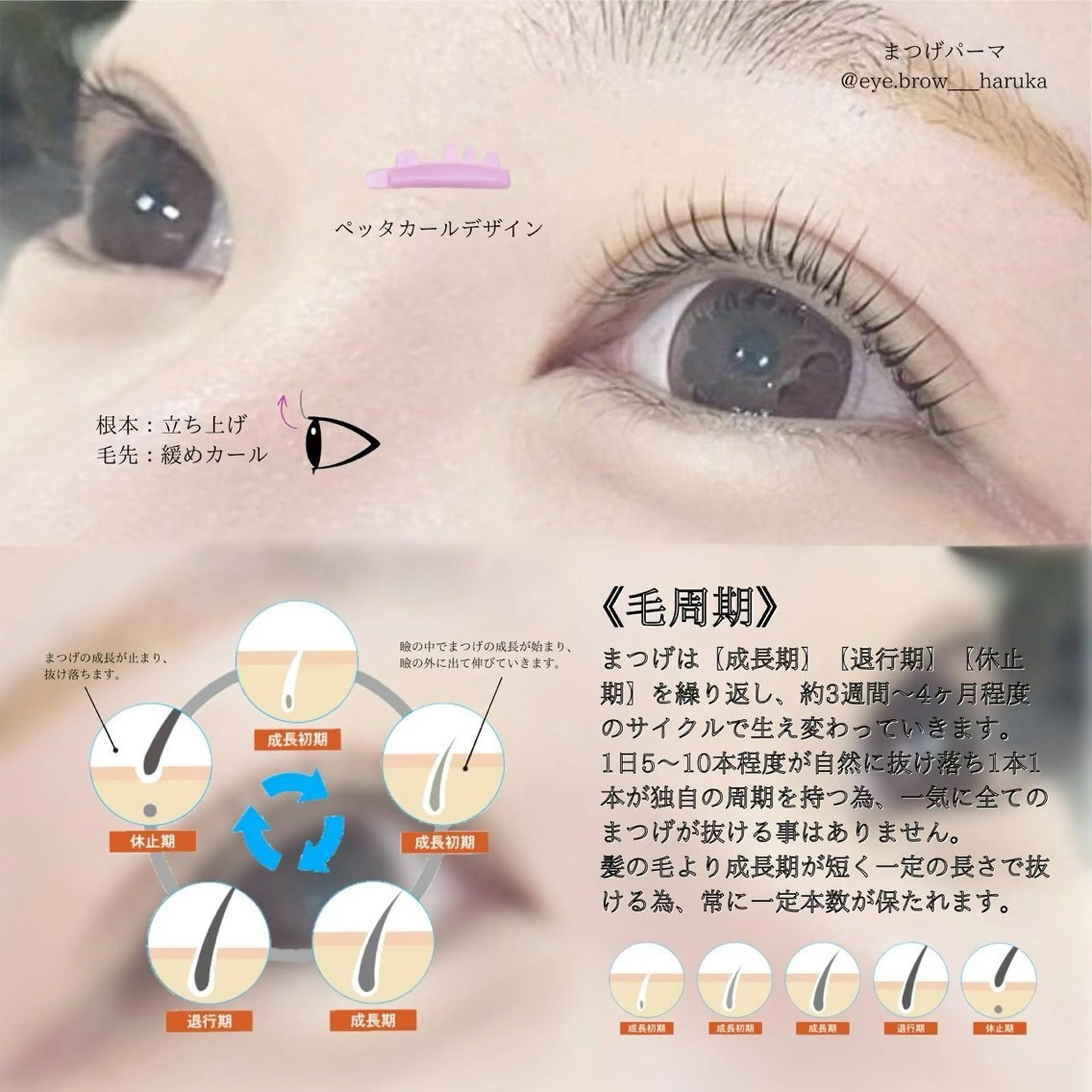 マツエク・マツパ マツパ eyelist harukaのマツエク・マツパデザイン