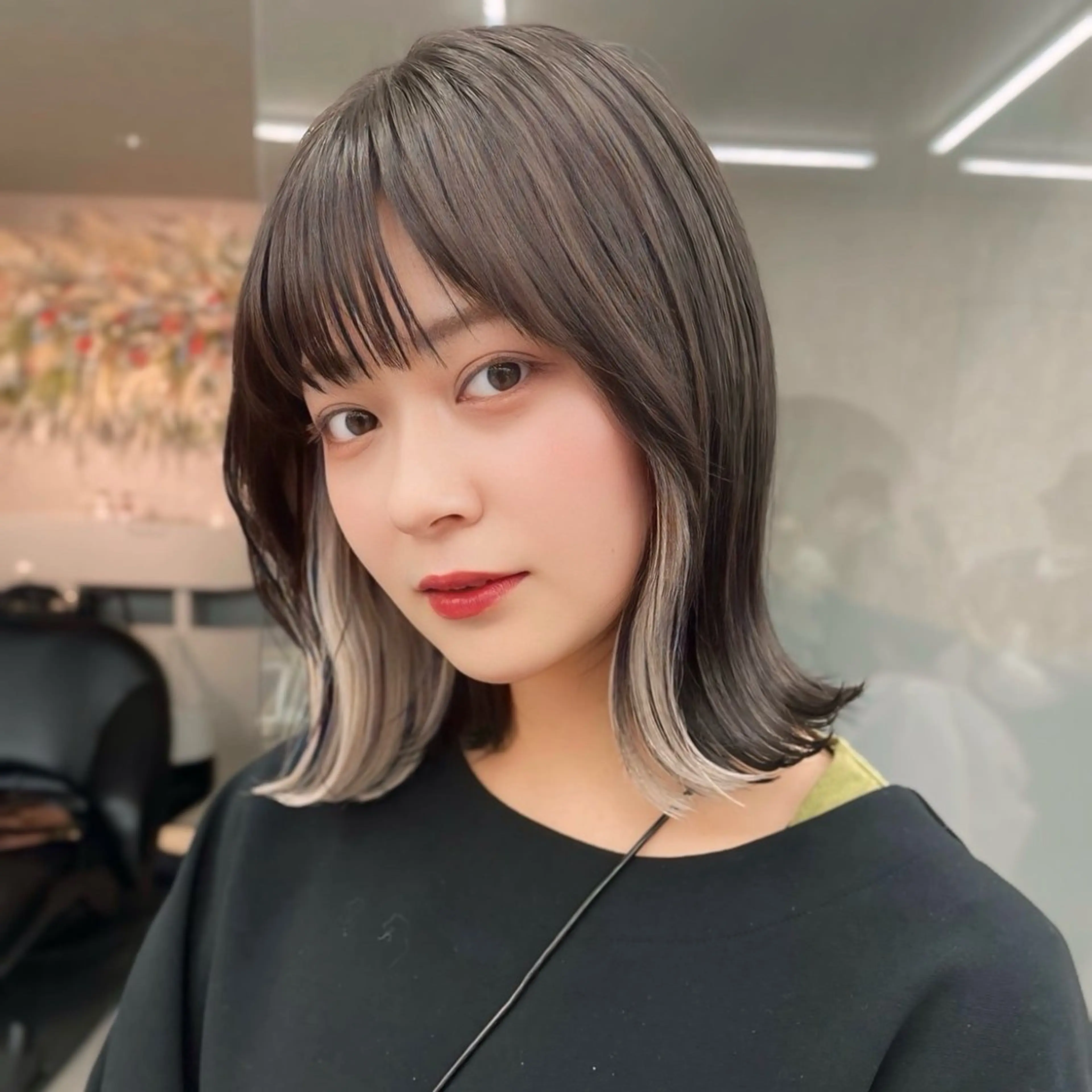 カラー ヘアカラー nao 艶カラー🌙* :ﾟのヘアスタイル
