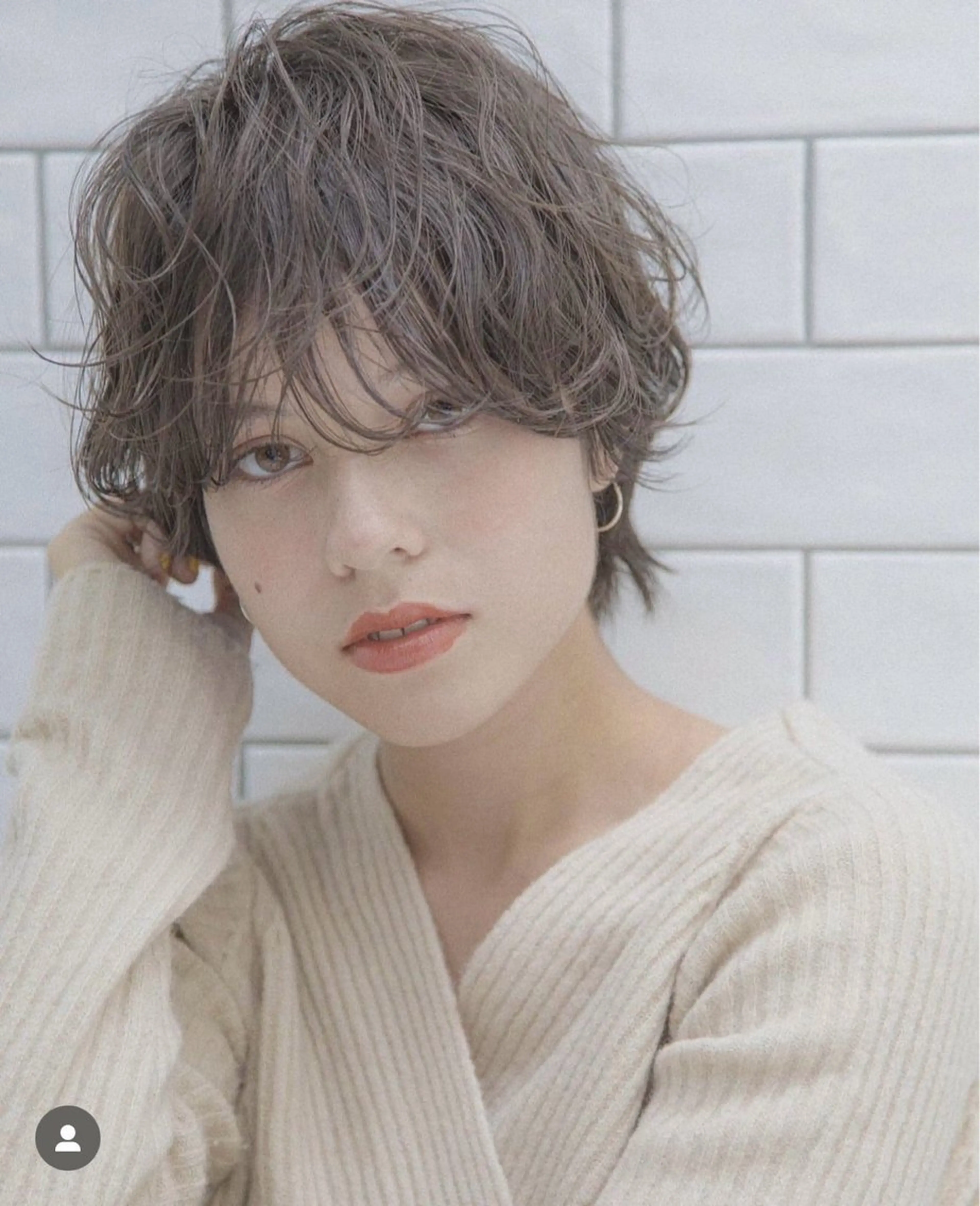 ミディアム 小林 憲弥のヘアスタイル