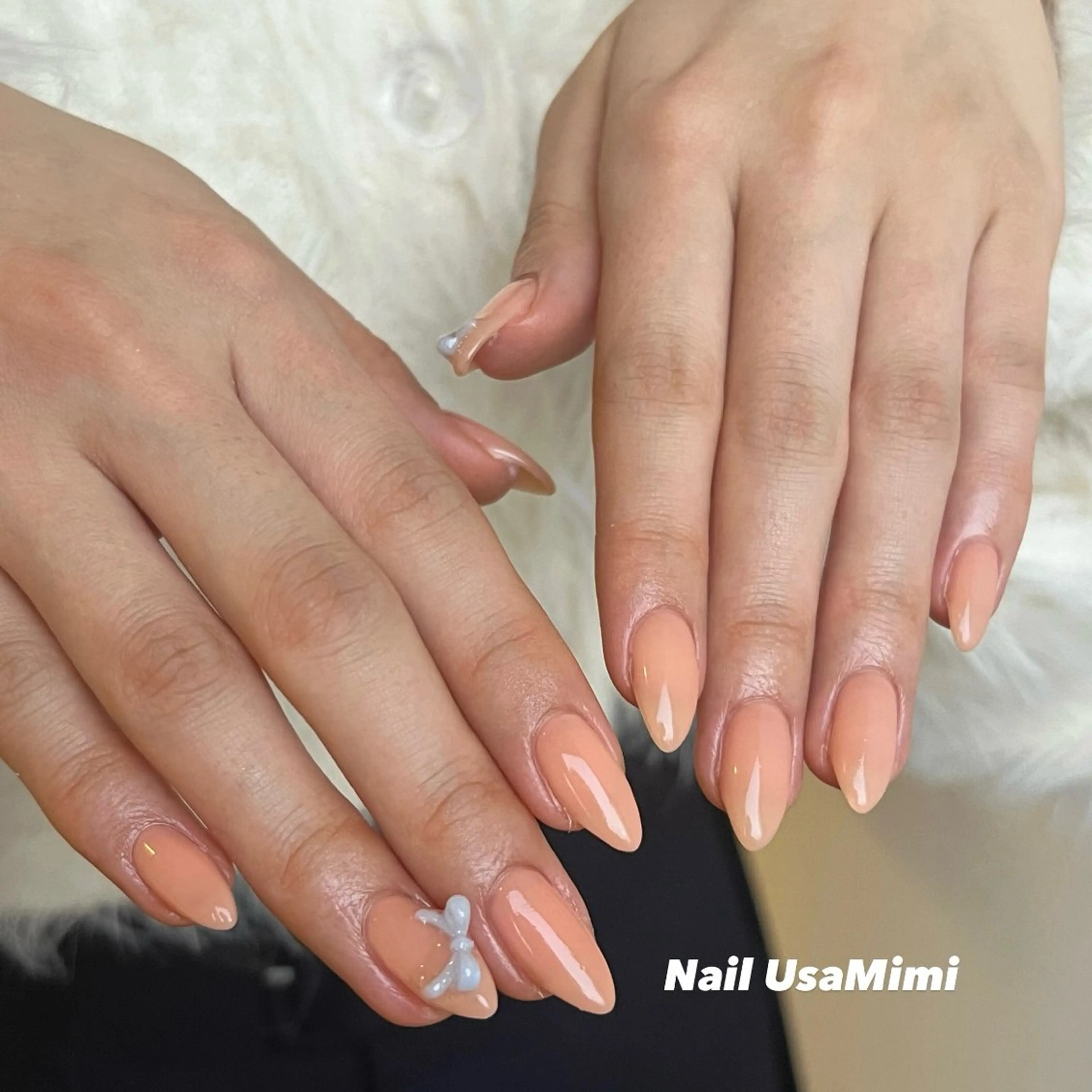 ネイル アートネイル ジェルネイル グラデーション 韓国ネイル ワンカラーネイル ハンドネイル 本町NailUsa Mimi RIKOのネイルデザイン