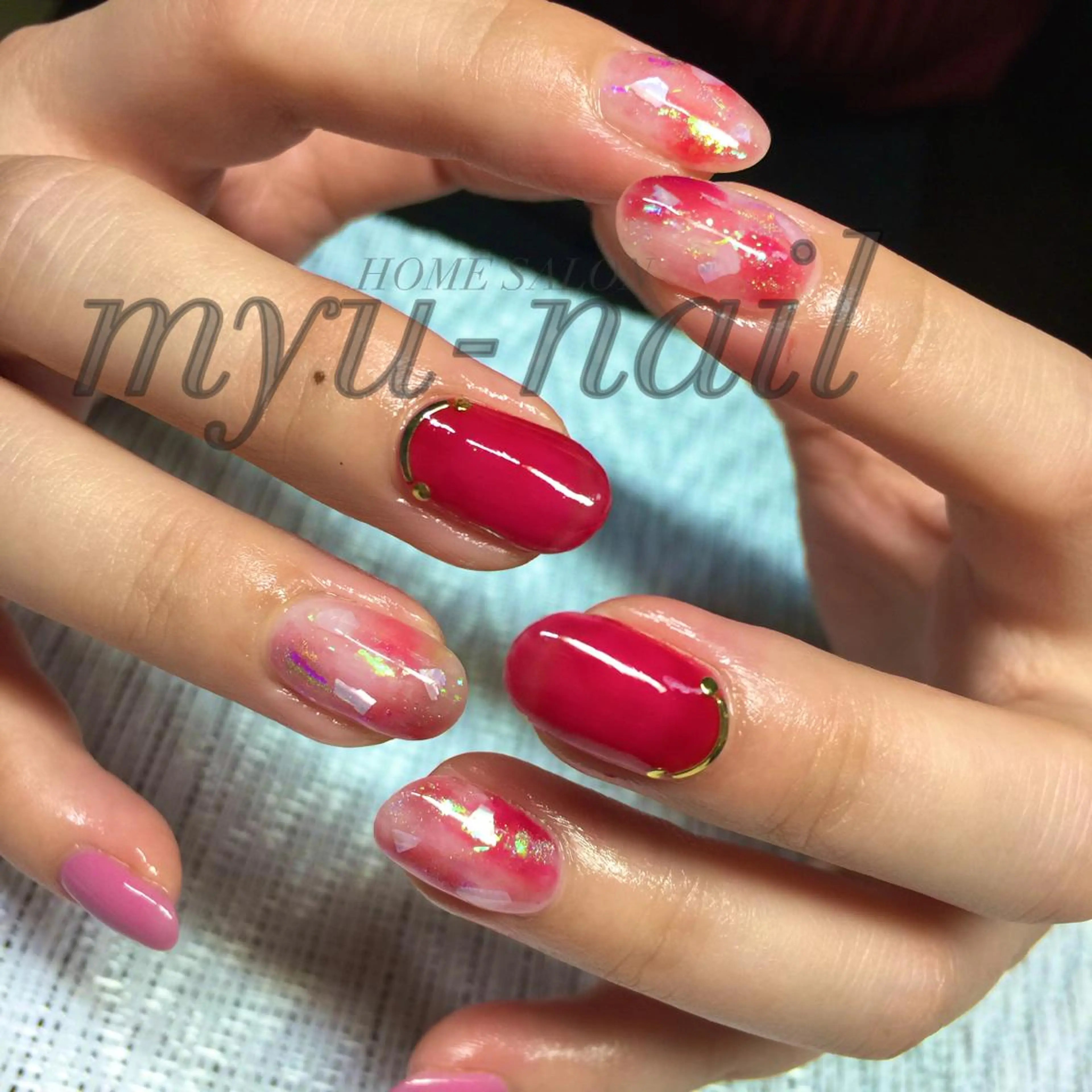 ネイル ハンドネイル ホームサロン myu-nailのネイルデザイン
