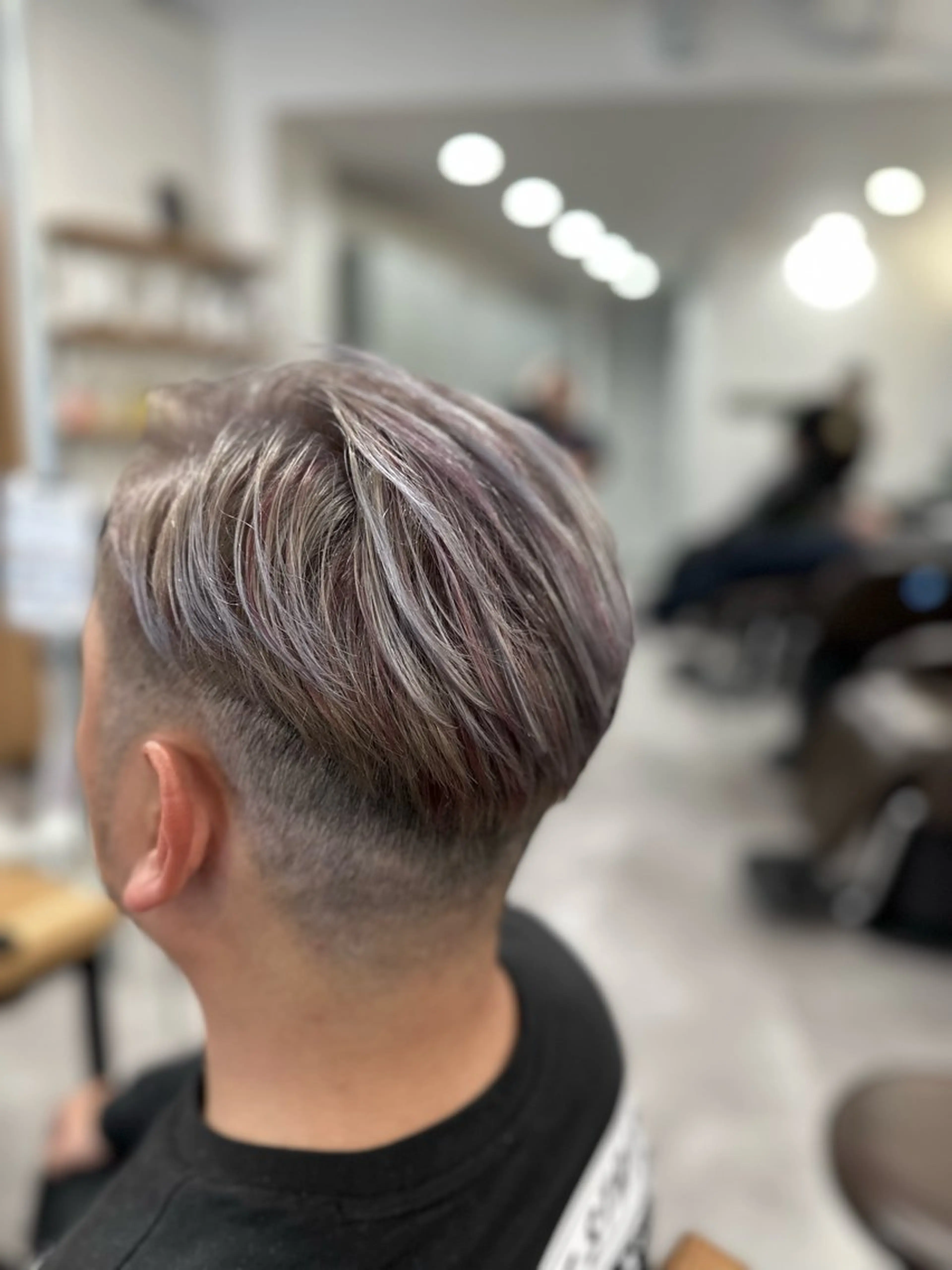 ショート カラー メンズ フェードカット ユニコーンカラー ヘアカラー トリートメント 特殊カラー特化 ✂️SHIAN フジのヘアスタイル