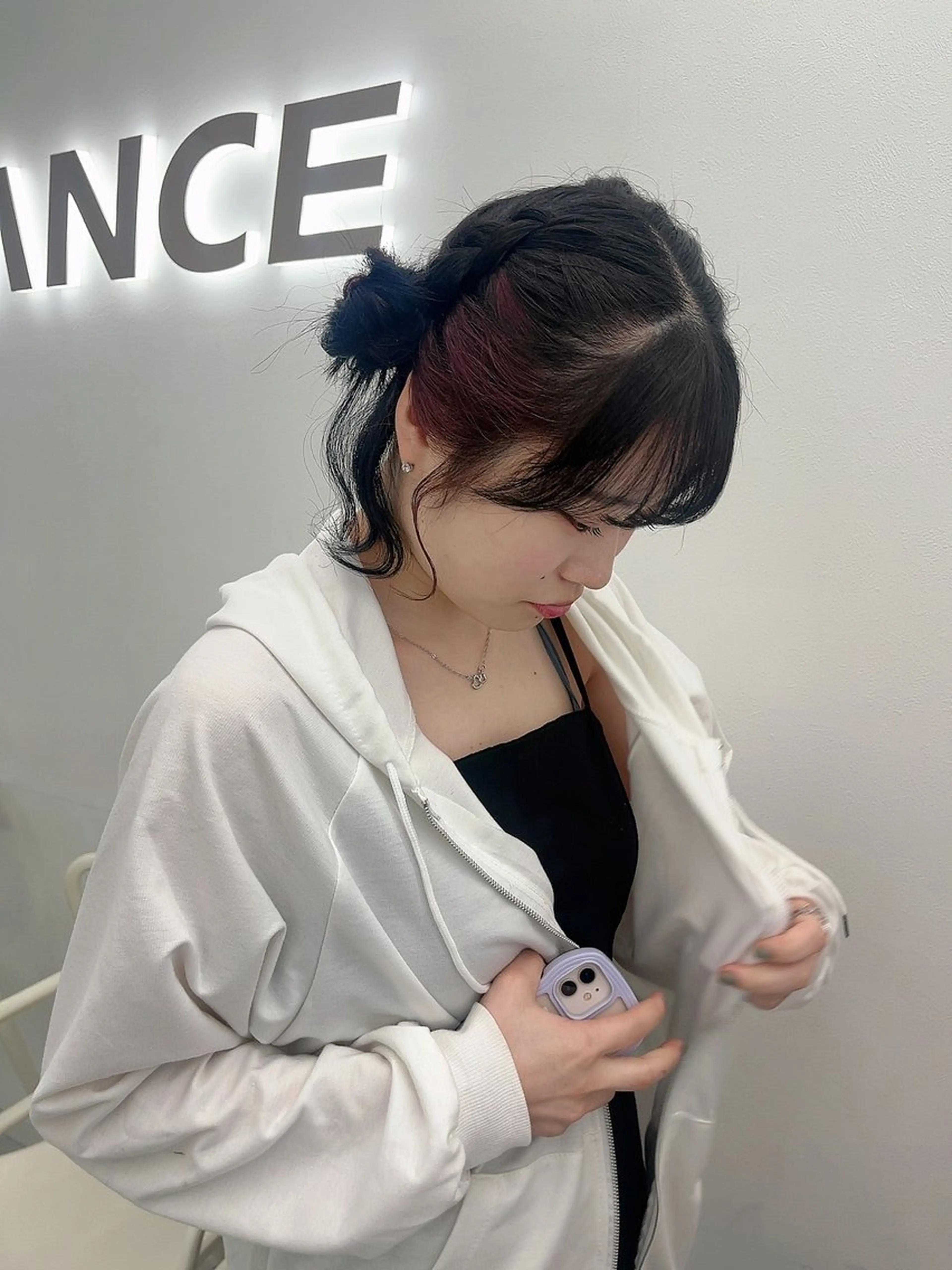 セミロング カラー ヘアアレンジ 愛されカラー🩷 はるなのヘアスタイル