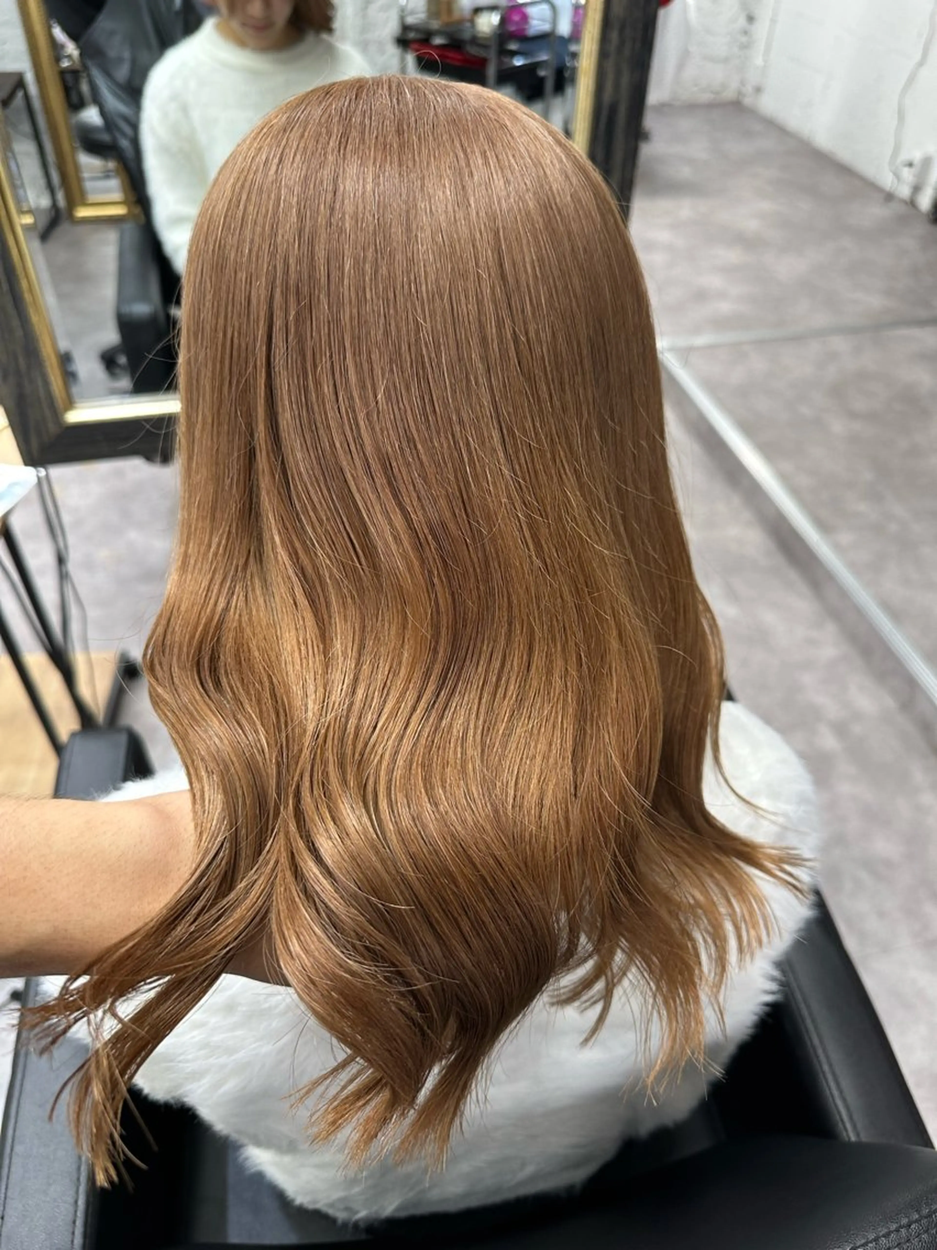 ミディアム カラー ヘアアレンジ カット ヘアカラー トリートメント 久米 治仁のヘアスタイル