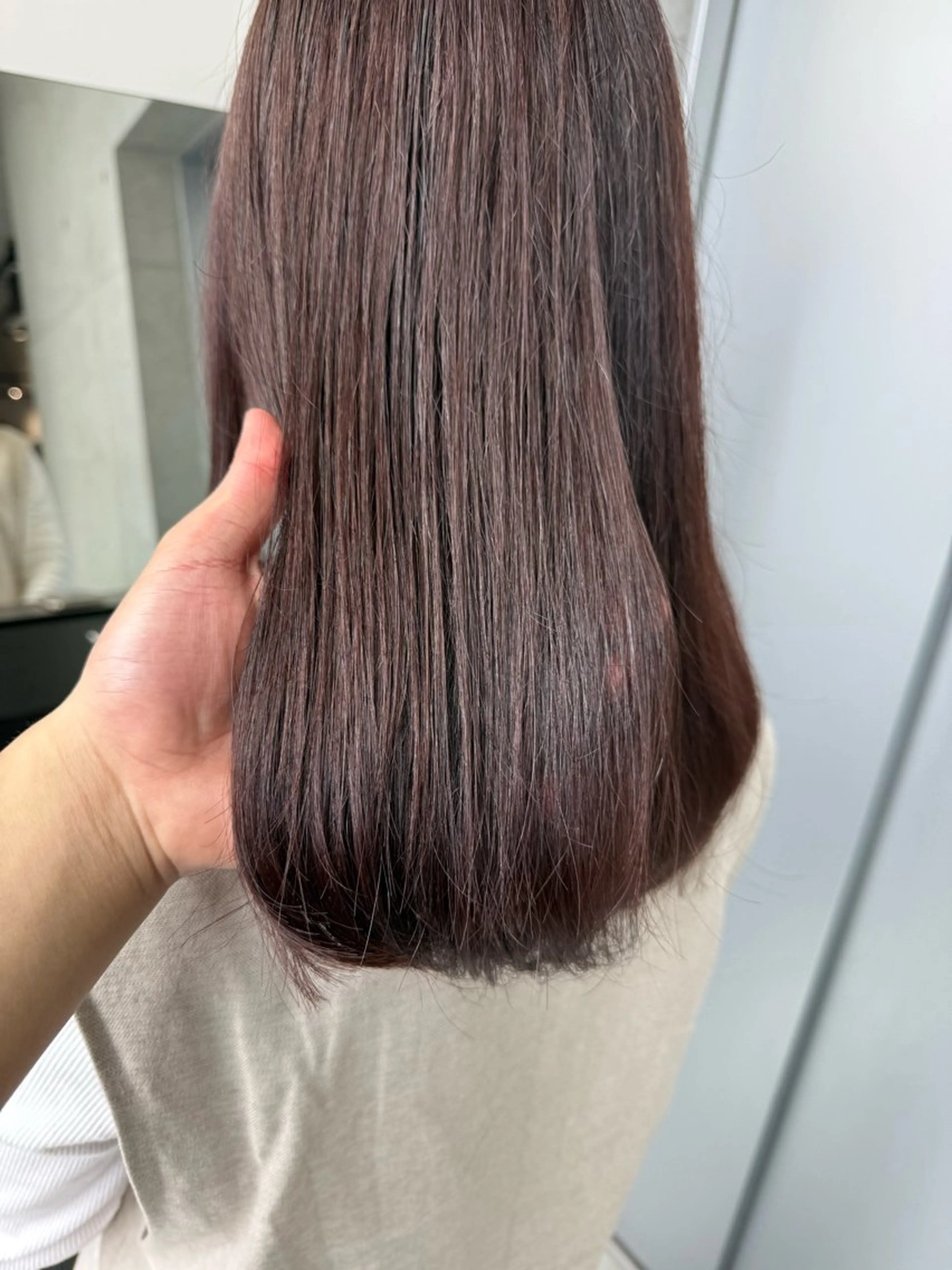 ミディアム カラー カット ヘアカラー トリートメント 【銀座】艶髪/上品な カラー特化/涼/駅近のヘアスタイル