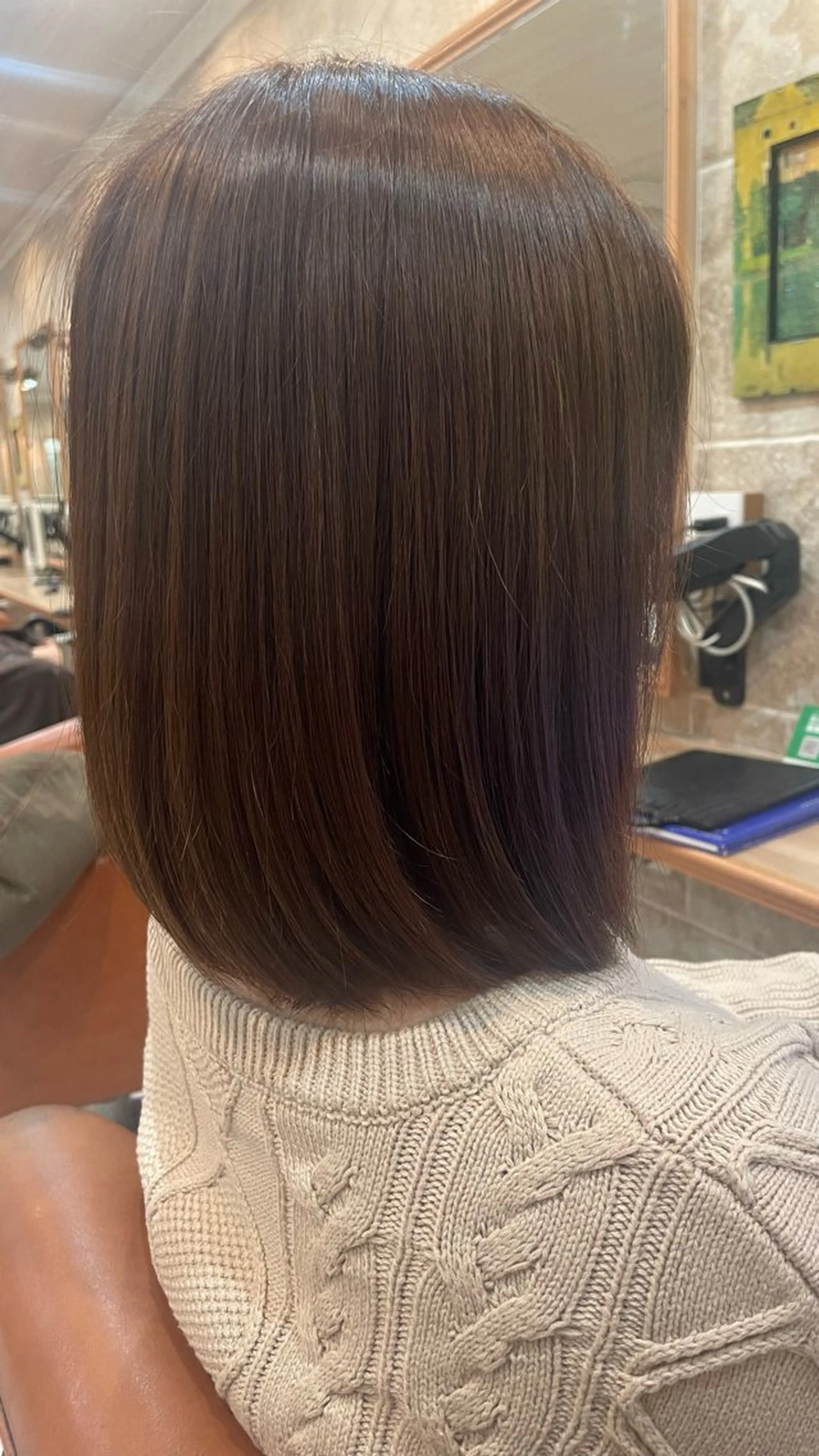 ミディアム カラー アッシュ 松田 唯叶のヘアスタイル