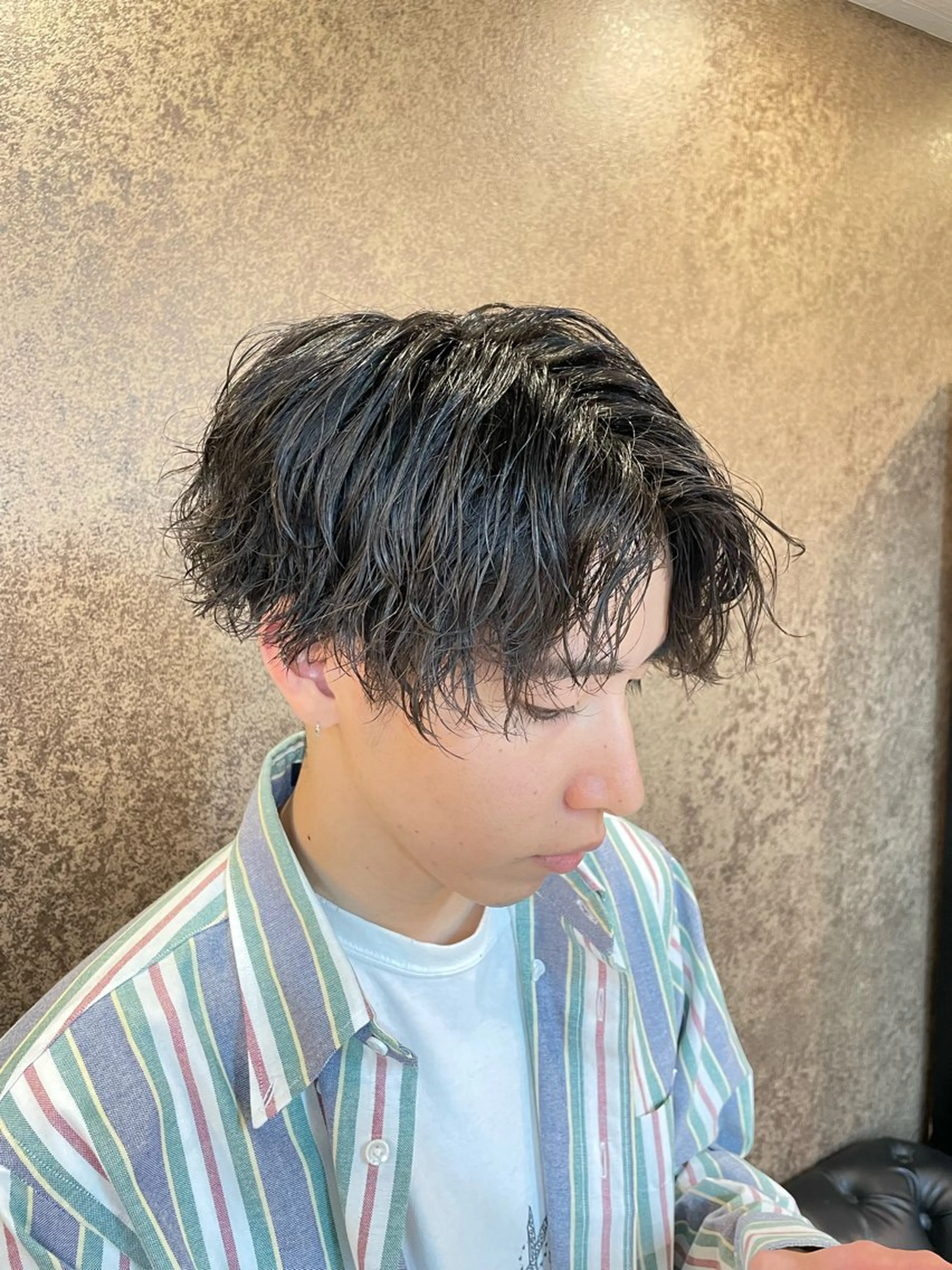 ショート メンズパーマ特化 カバヤマ　リョウのヘアスタイル