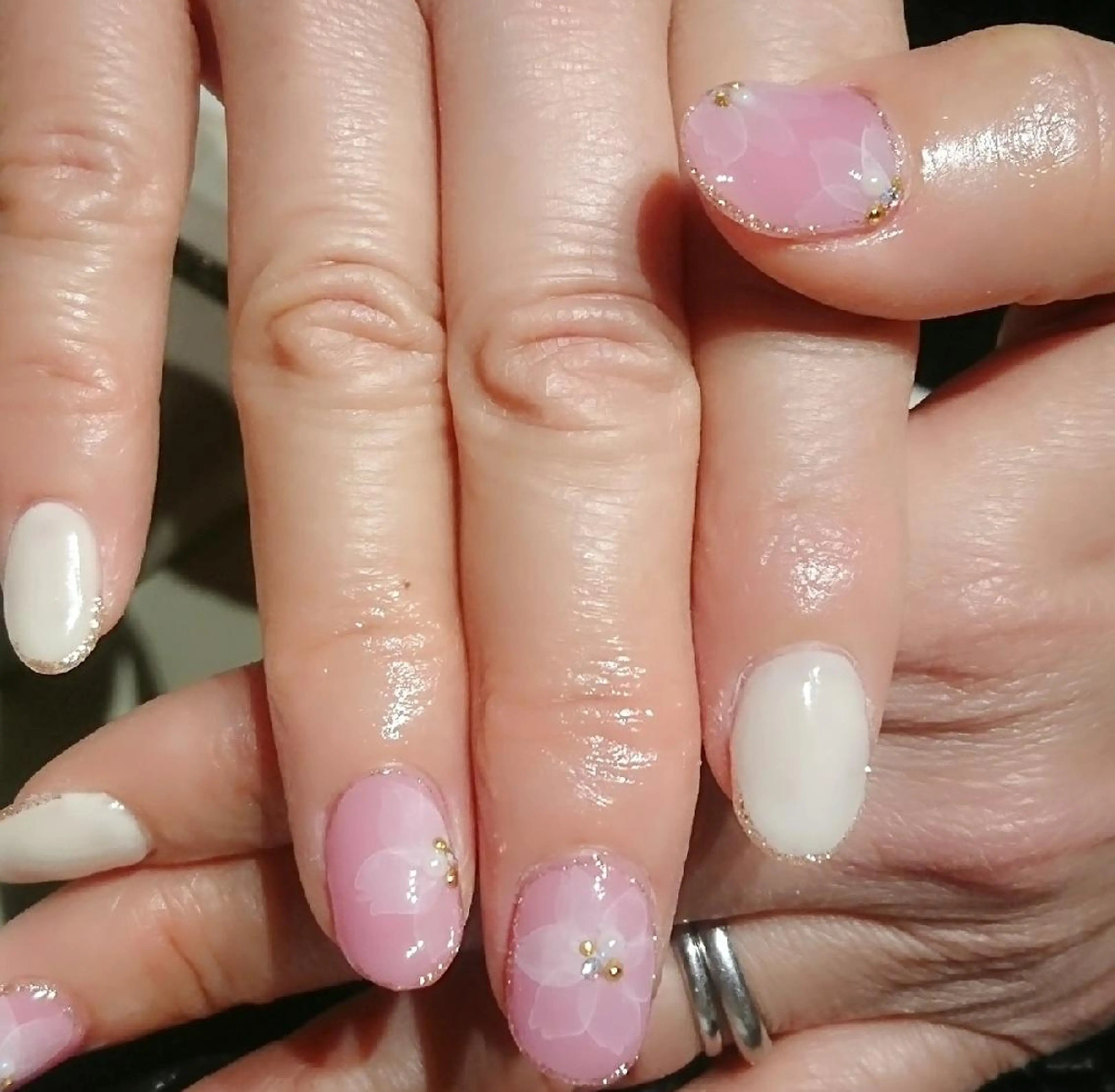 ネイル 桜ネイル ネイルスペースR 小林のネイルデザイン