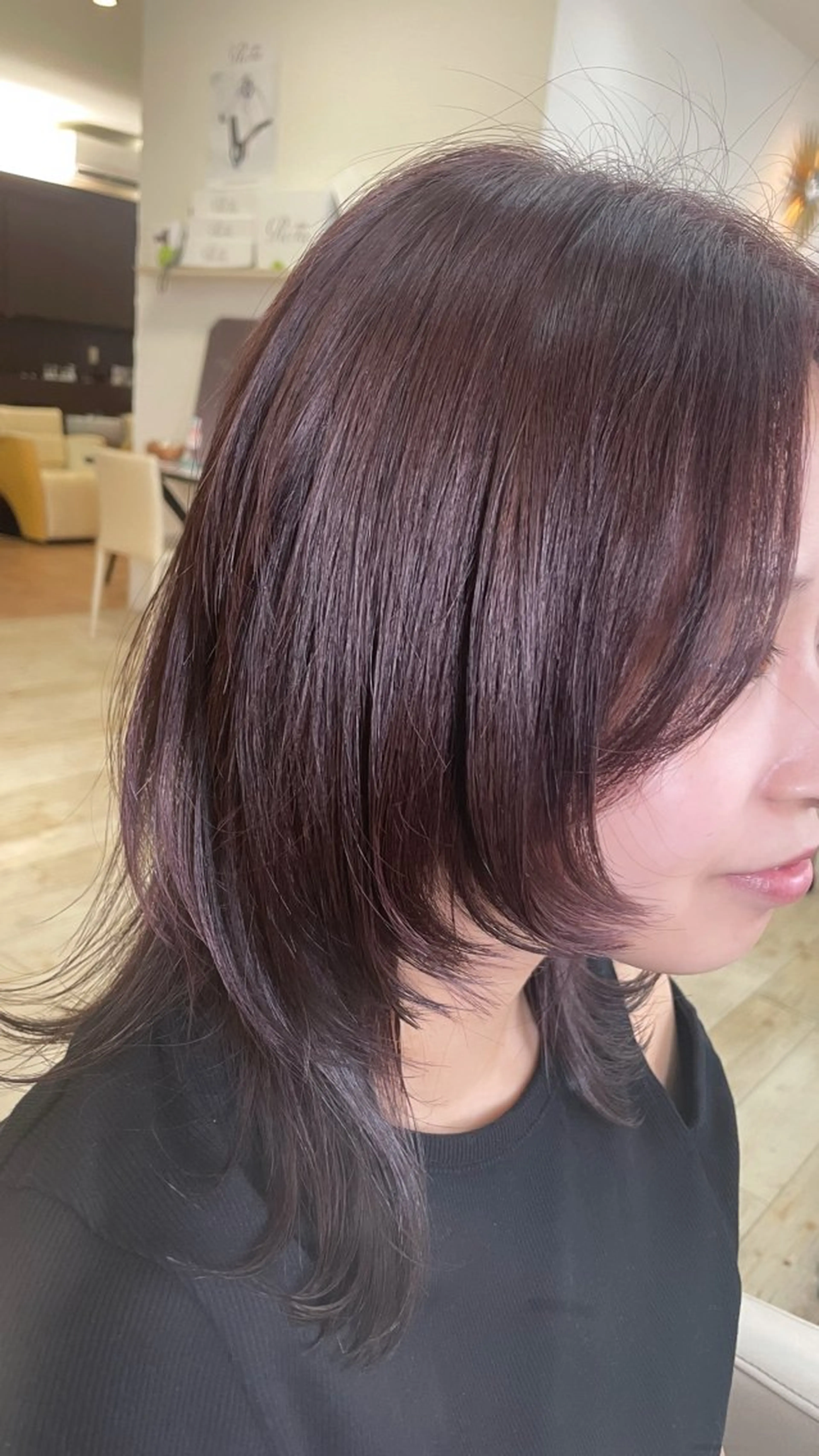 セミロング ルプラボウ/レイヤー /メンズパーマ/真由のヘアスタイル