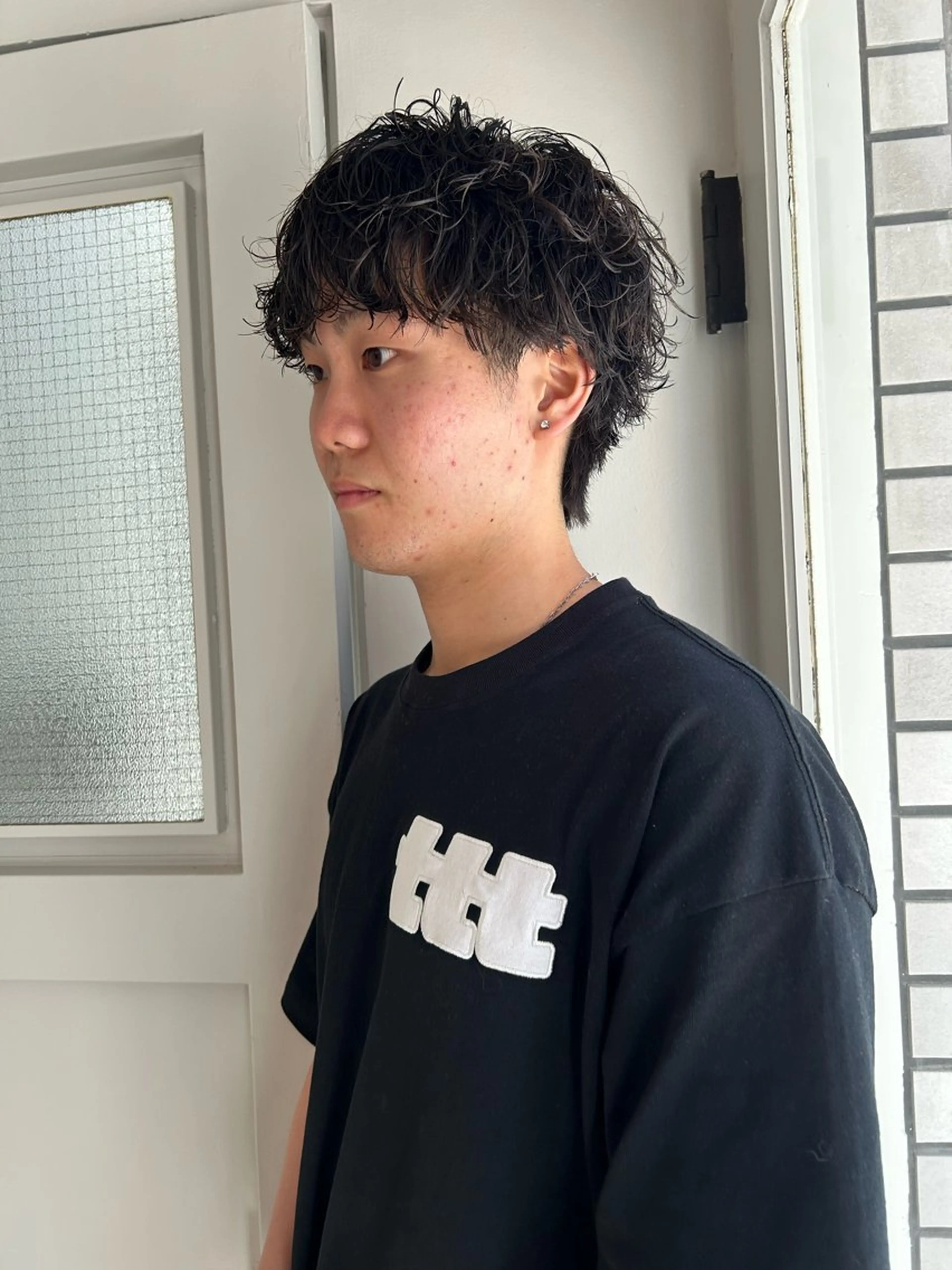 ショート パーマ メンズパーマ本町/ 心斎橋ナカムラヒロトのヘアスタイル