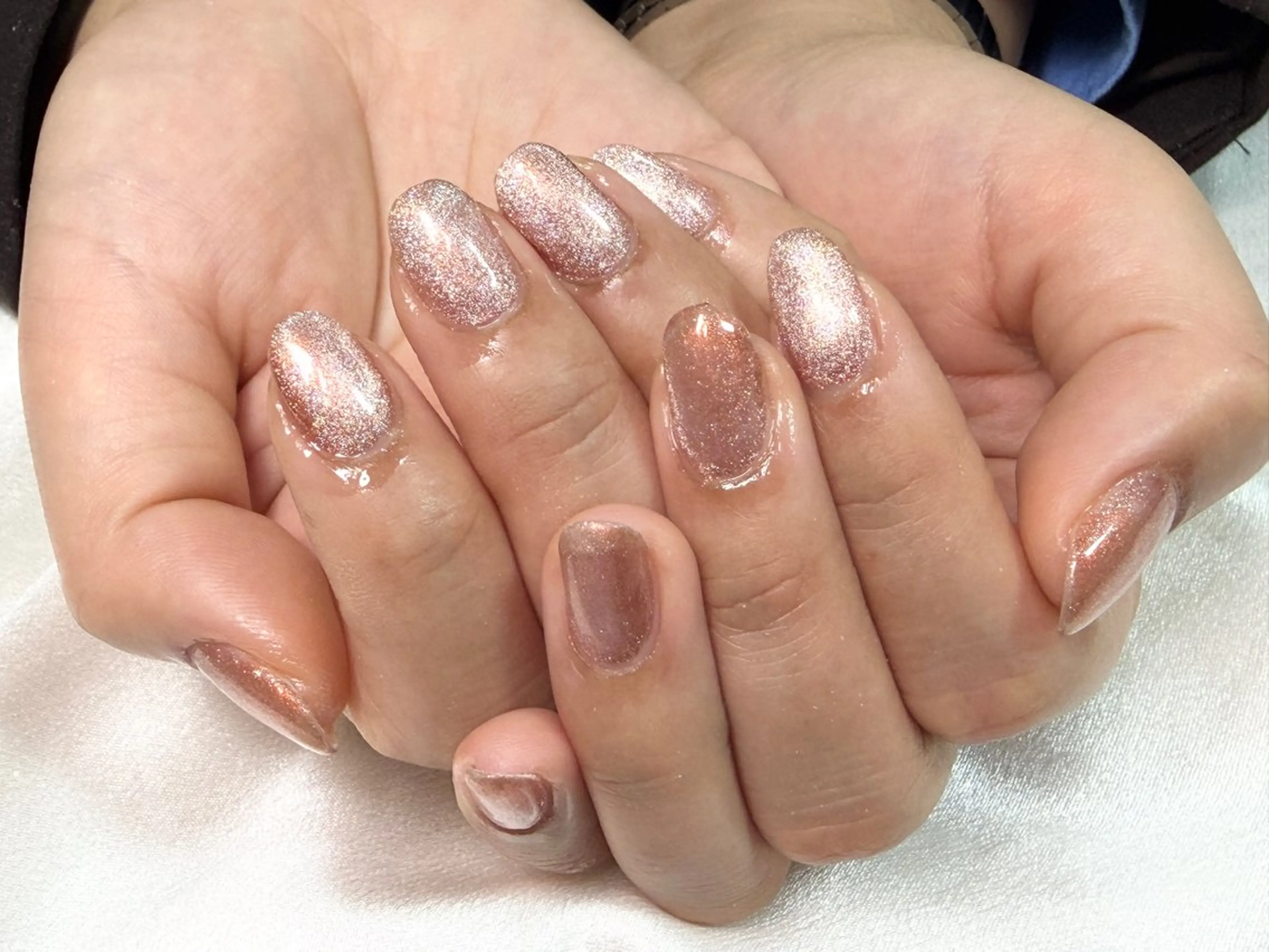 ネイル マグネットネイル マグネットワンカラー ワンカラーネイル ウ ラナのネイルデザイン