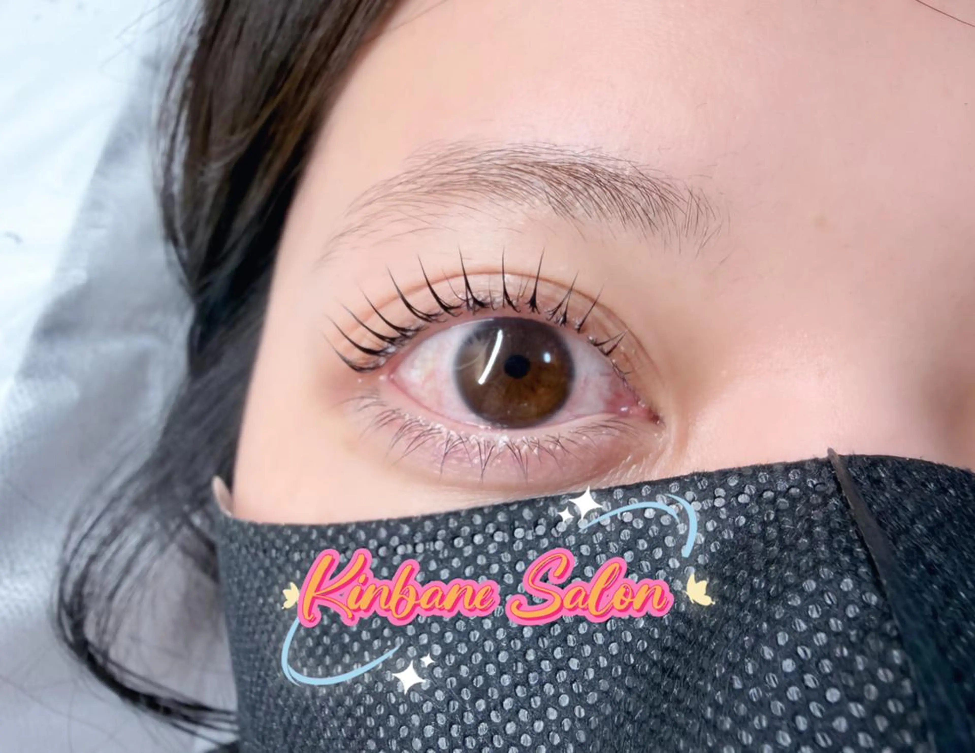マツエク・マツパ 韓国風マツエク パリジェンヌラッシュリフト まつげパーマ 下まつげエクステ 一重×まつ毛パーマ 東 奈那のマツエク・マツパデザイン