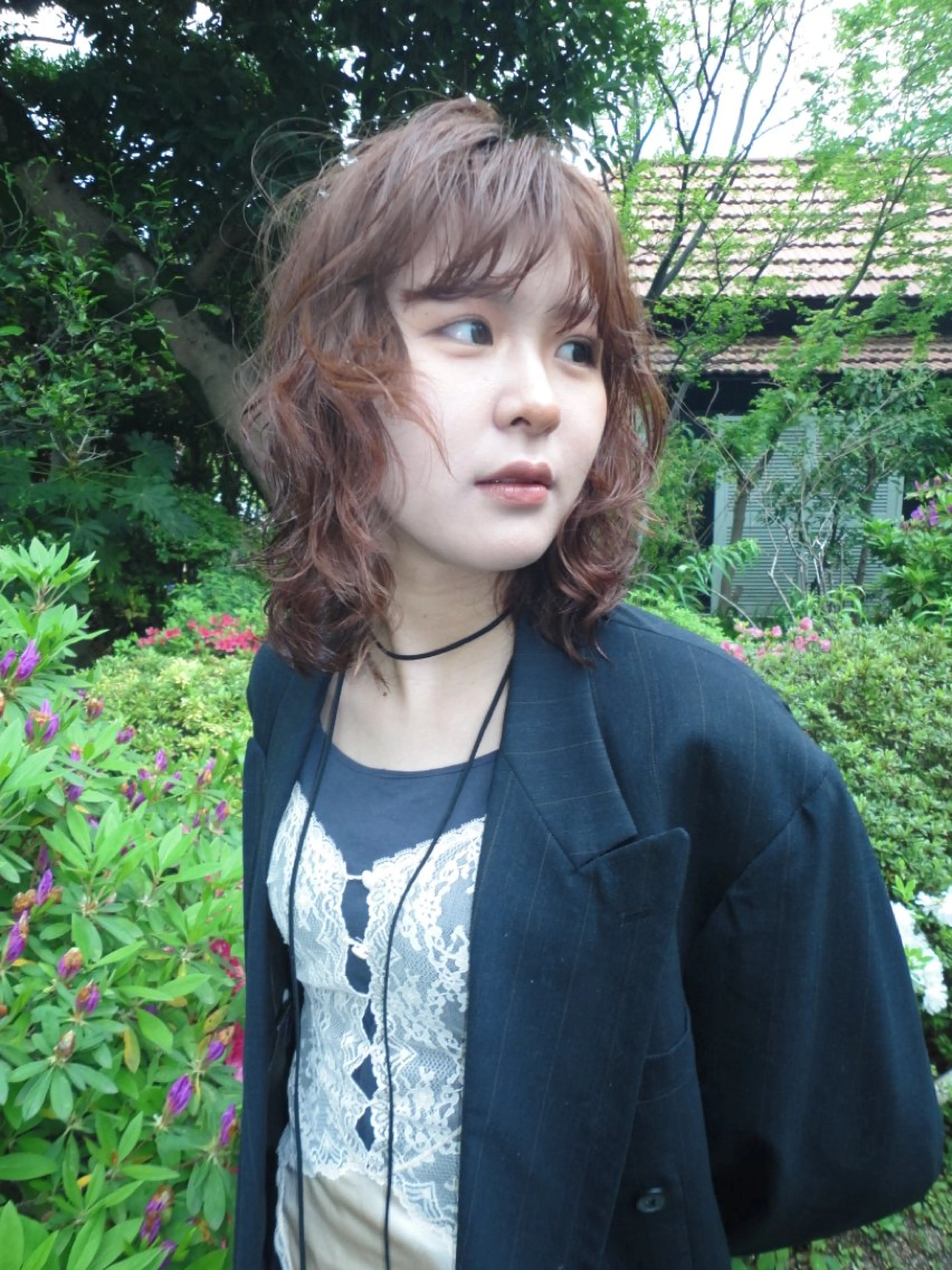 ミディアム チヒロ/パーマ /ハードパーマのヘアスタイル