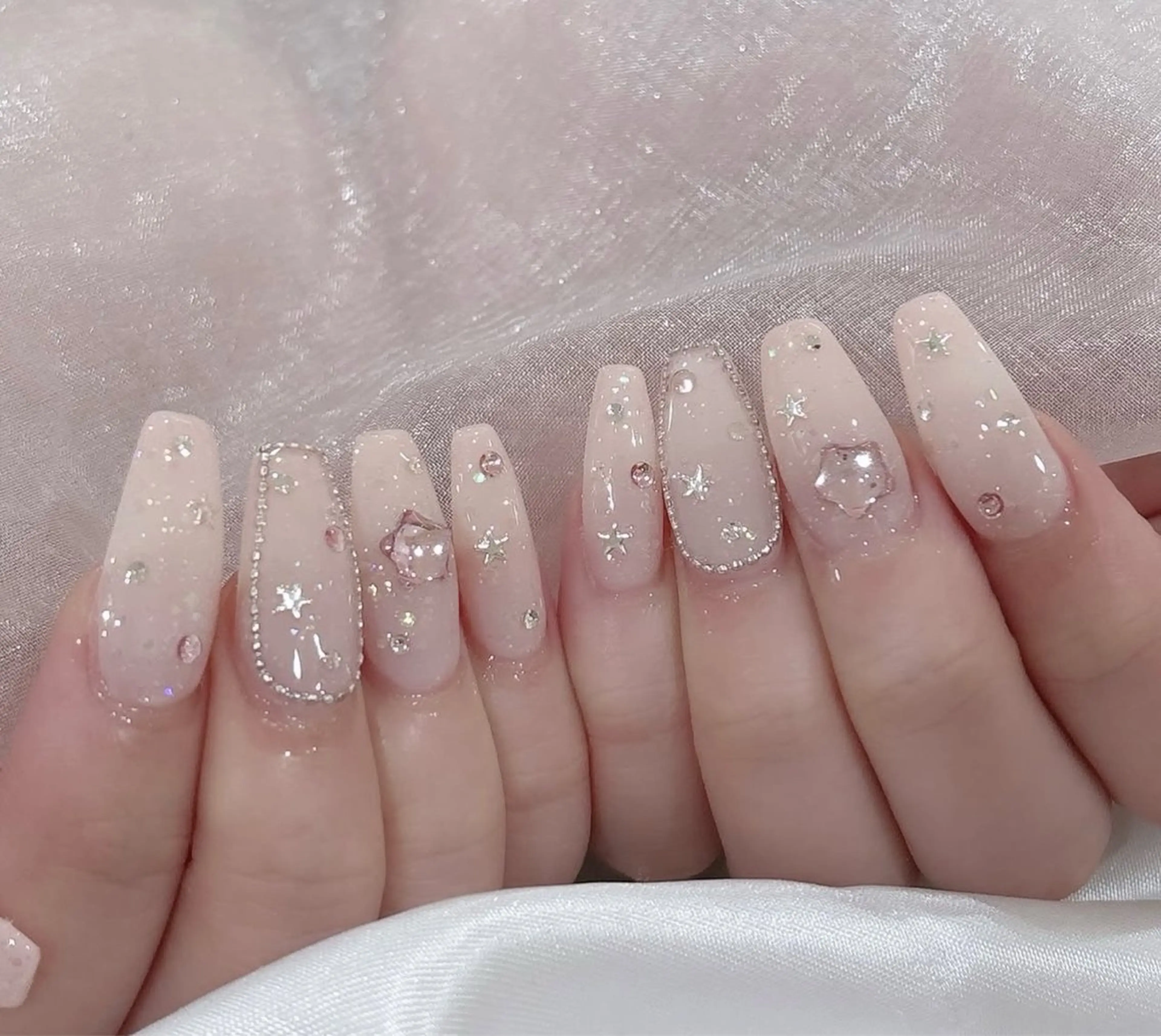 ネイル 韓国ネイル 持ち込み ニュアンスネイル ネイルチップ ハンドネイル TABI ANA.CHUOのネイルデザイン