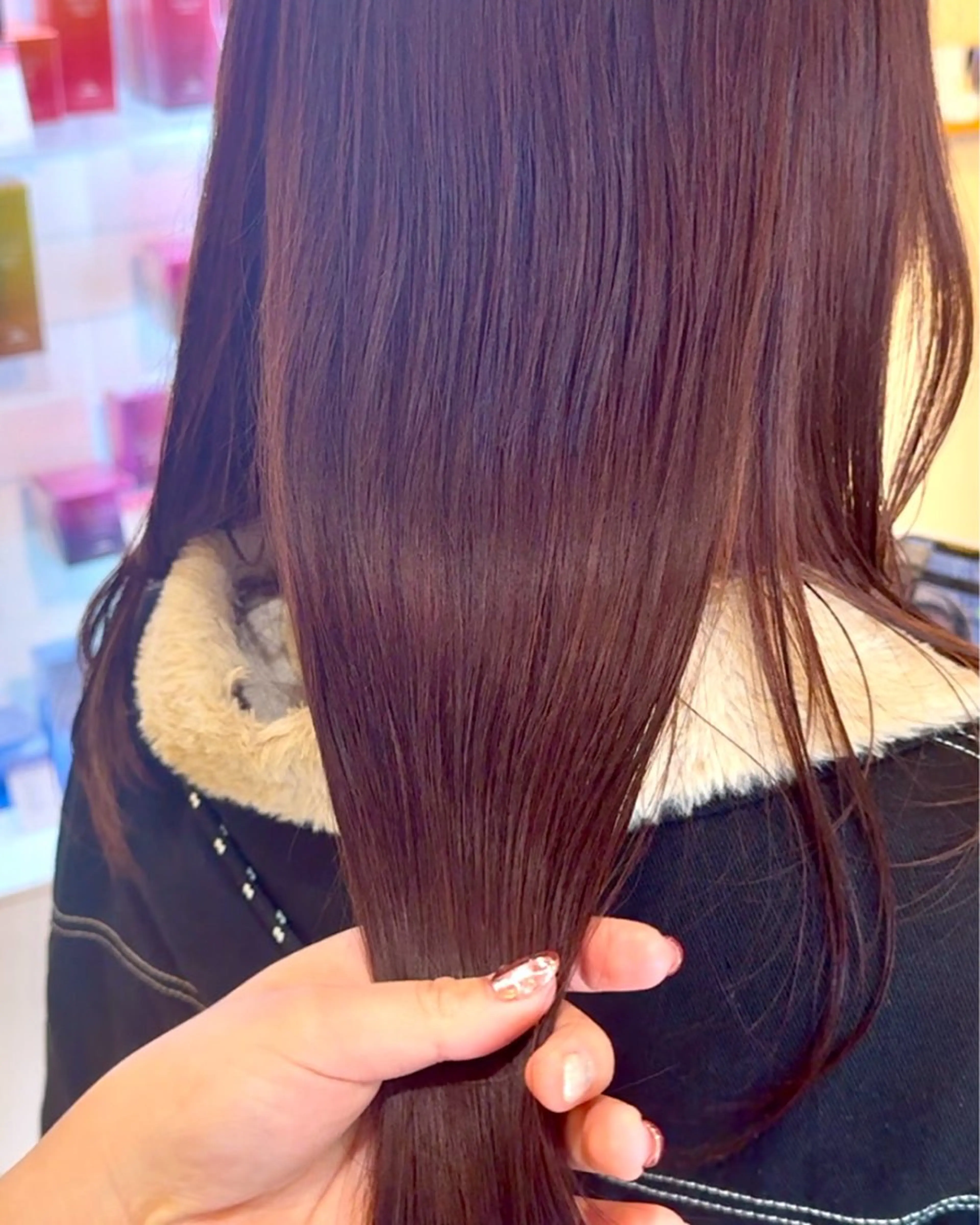 カラー ベージュカラー ブラウンカラー ブラウンベージュ イルミナカラー 暖色/レイヤーカット /艶髪/髪質改善/のマツエク・マツパデザイン