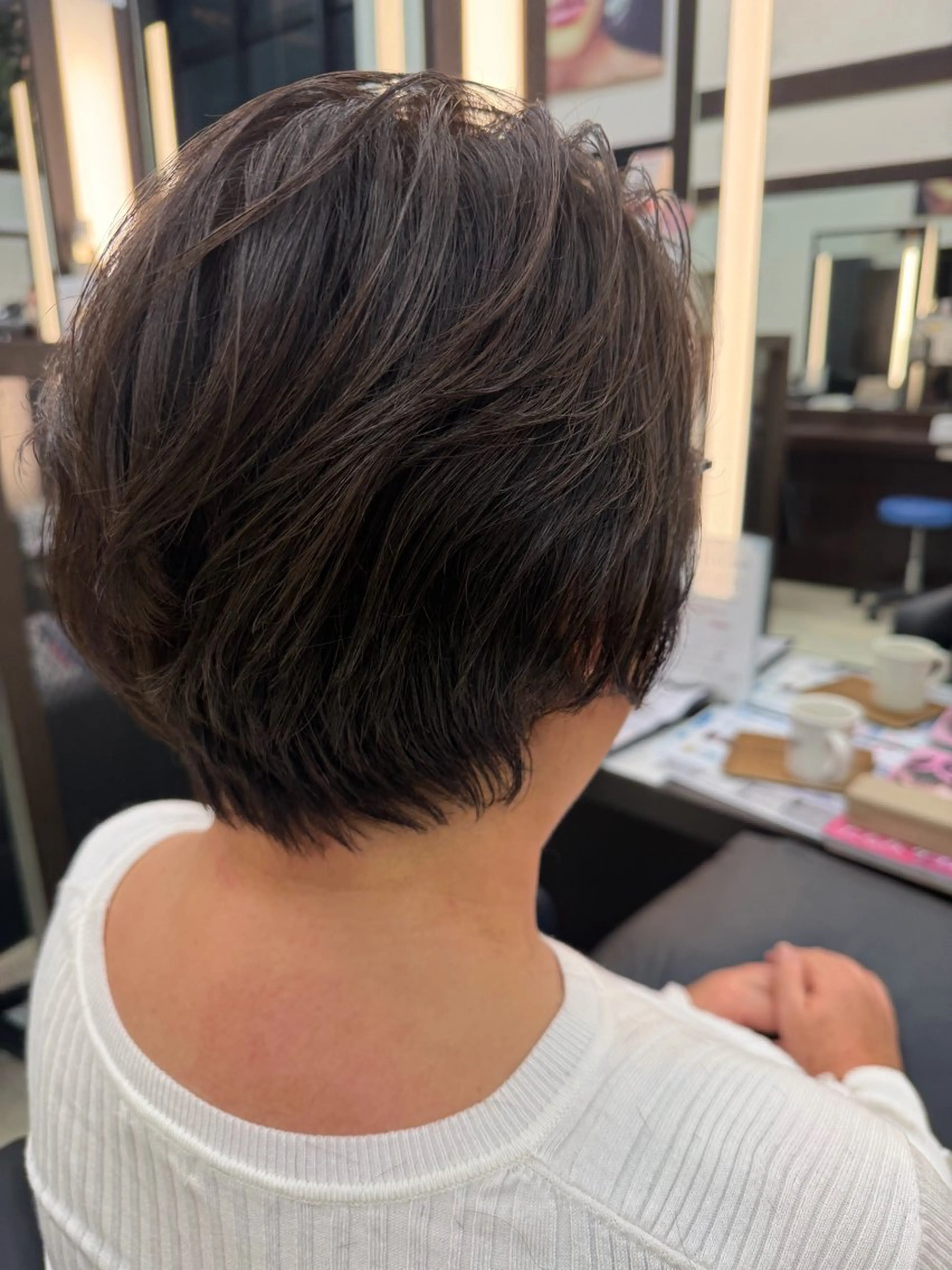 ショート ショートヘア カット ヘアカラー 池田 朱李のヘアスタイル