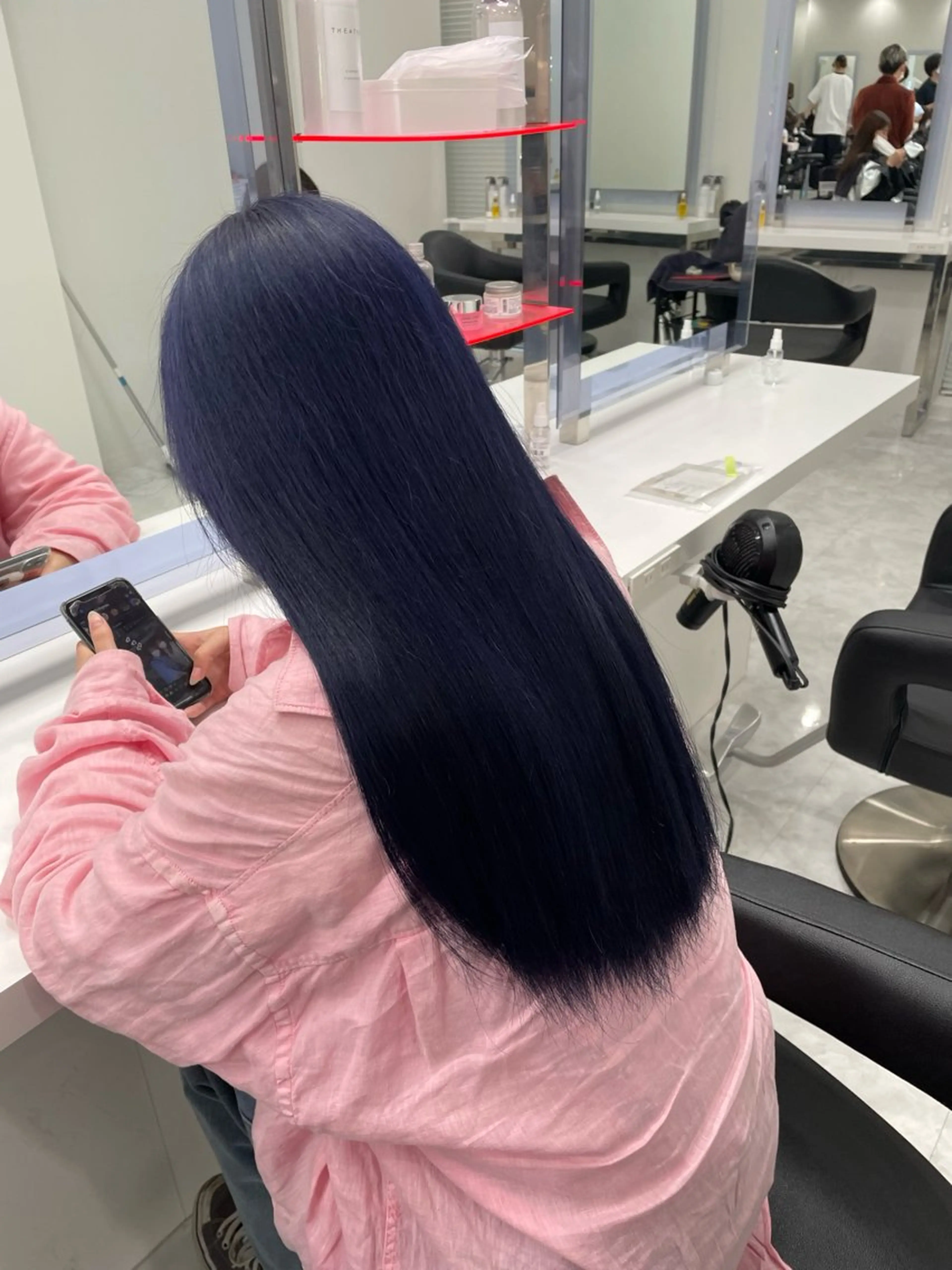 ロング カラー カット 縮毛矯正 🤍ྀི透ける寒色 Cocoa🤍ྀིのヘアスタイル