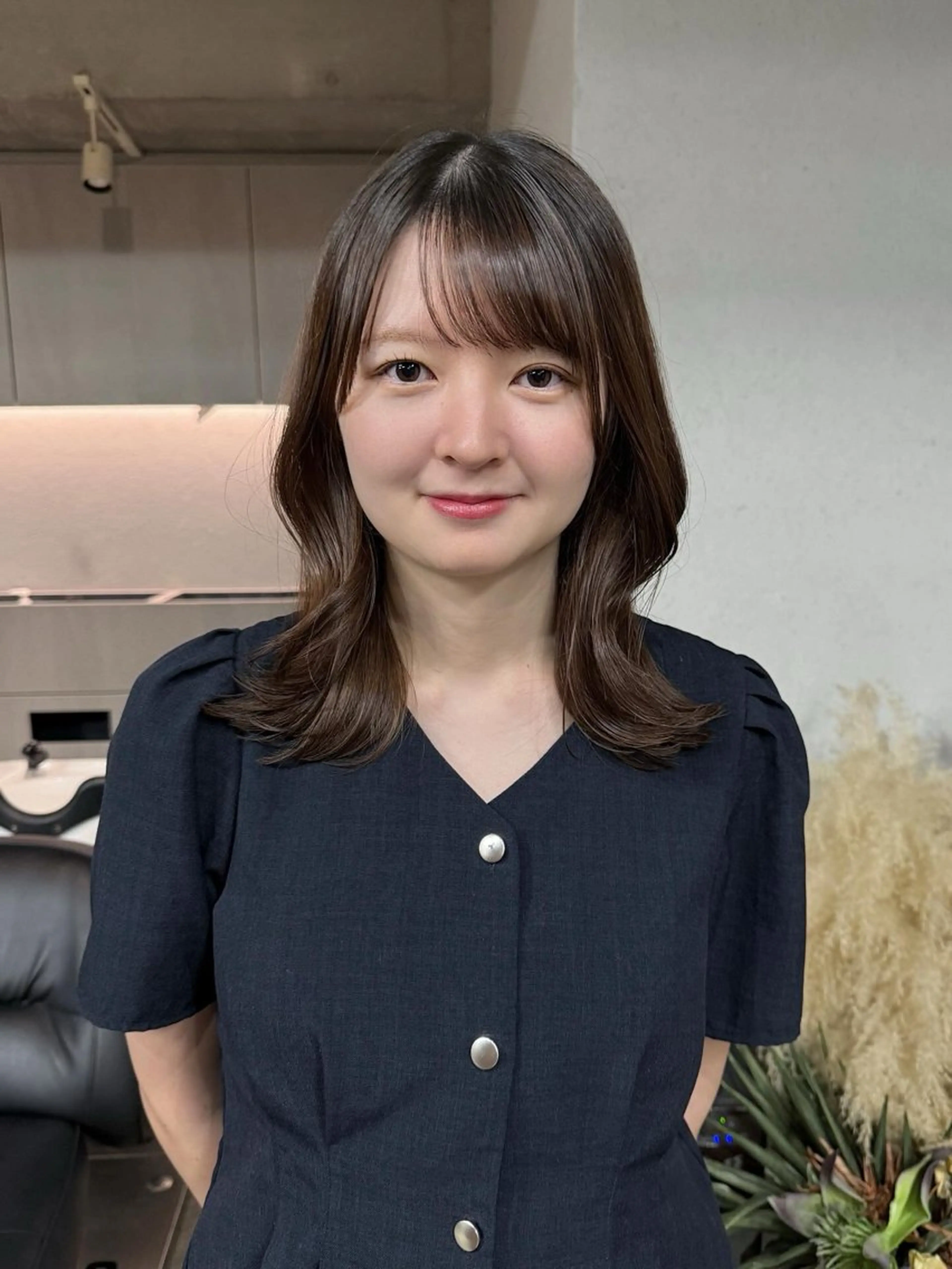 ミディアム カラー カット ヘアカラー 表参道🌿赤み消し カラー/チナツのヘアスタイル