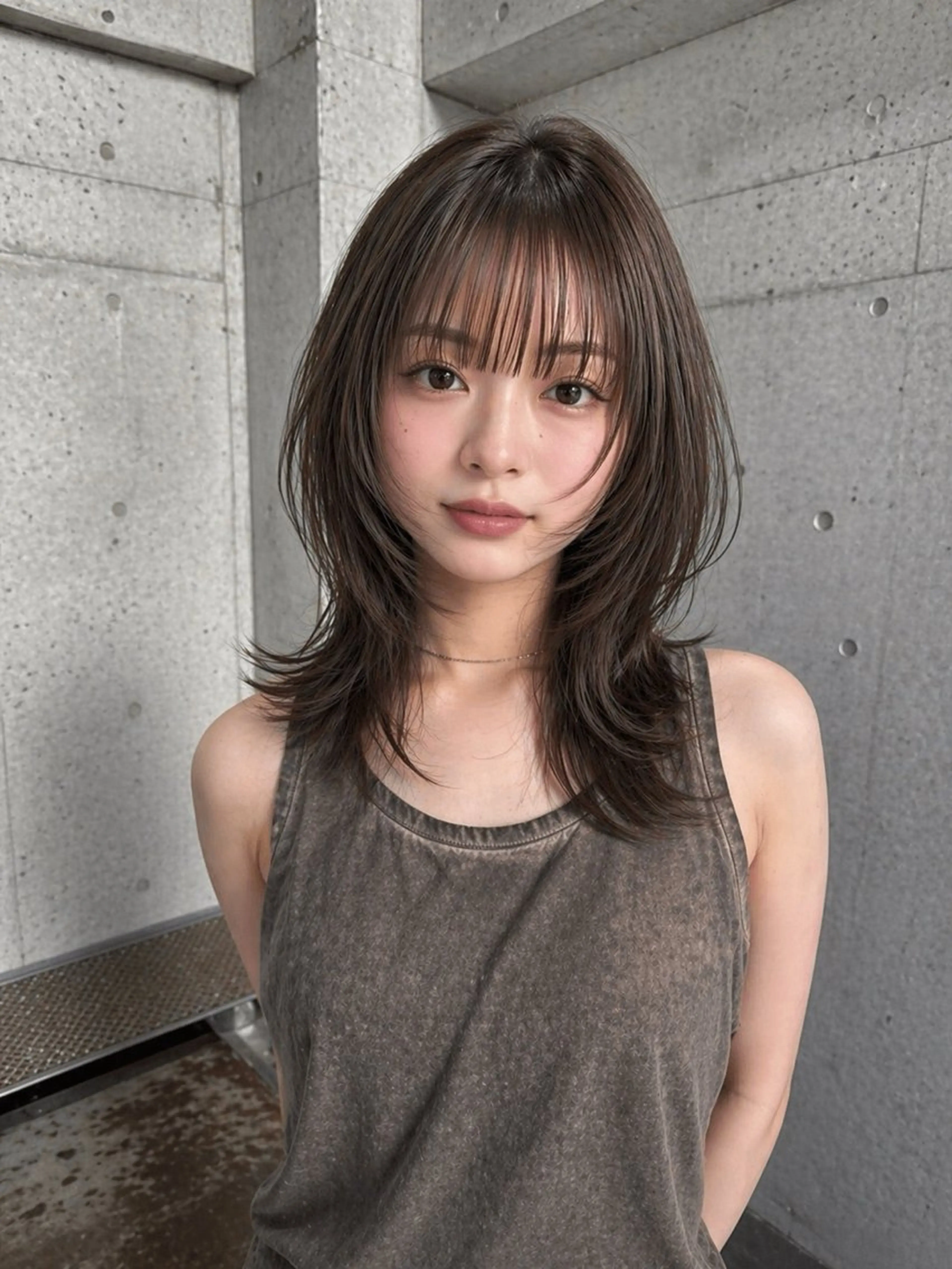 ロング レイヤーカット 瑠輝のヘアスタイル