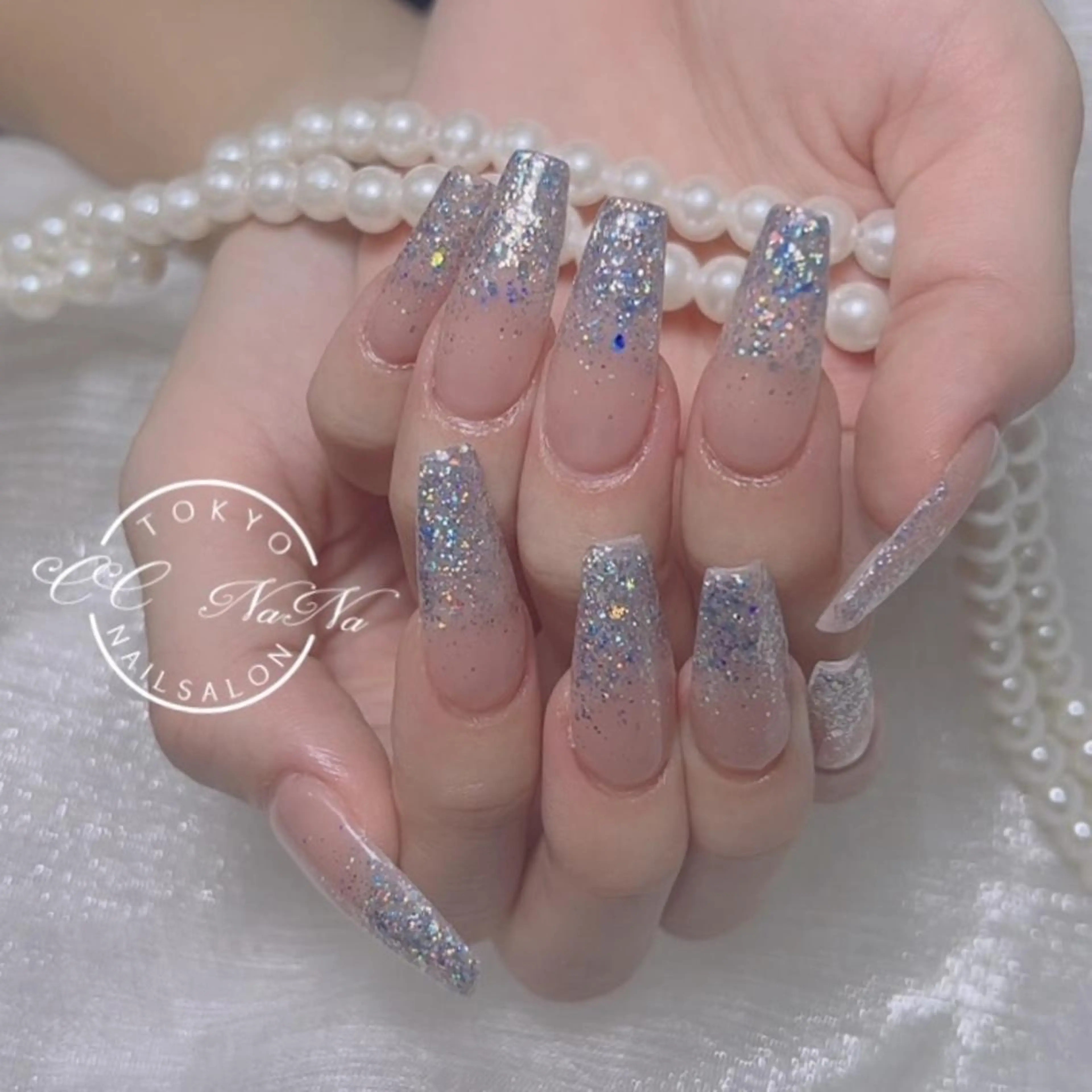 ネイル アートネイル 冬ネイル クリスマス ハンドネイル 💎CC・NaNa 韓国風ネイル🌙Cのネイルデザイン