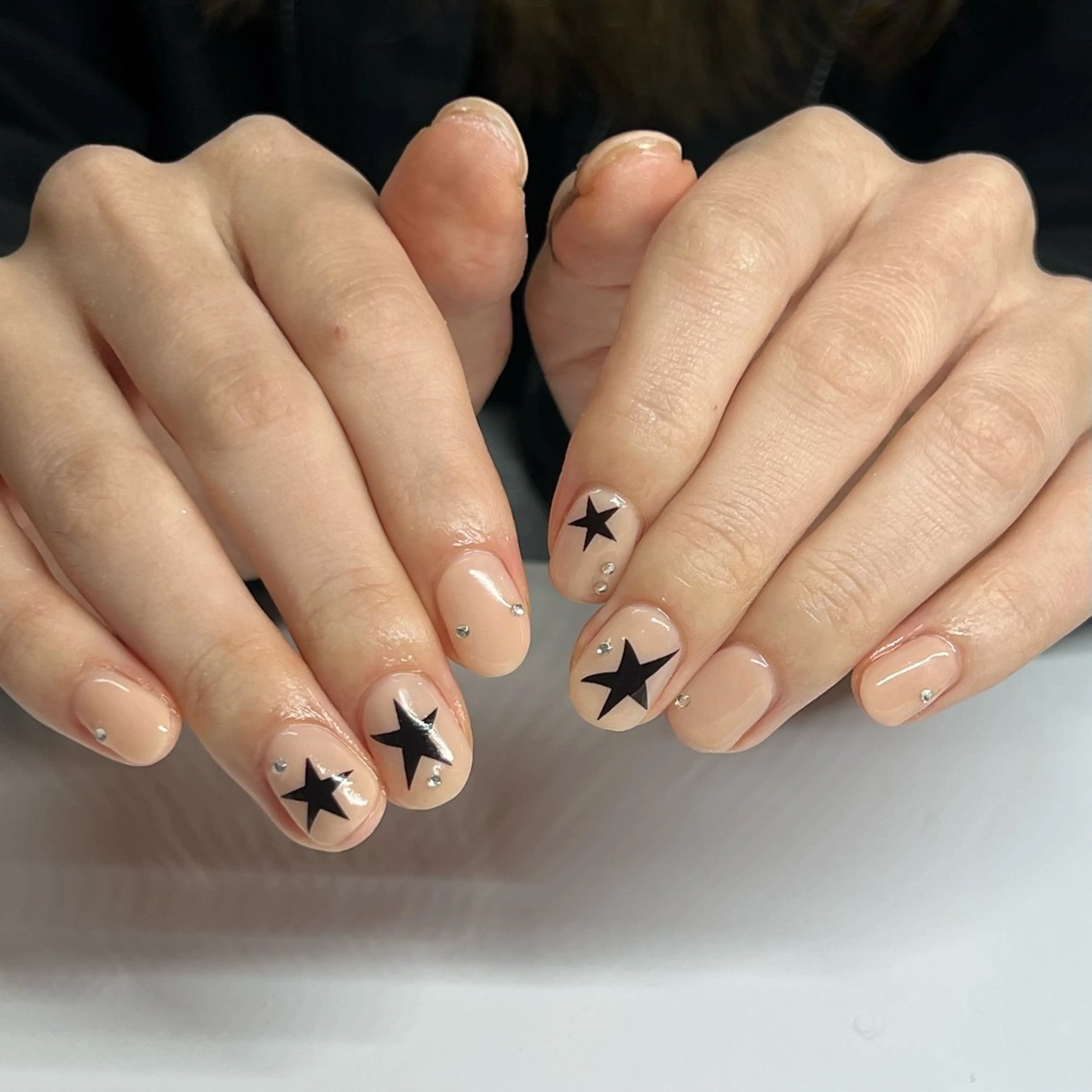 ネイル ストーンネイル ハンドネイル MOMOKA ★池袋nailのネイルデザイン